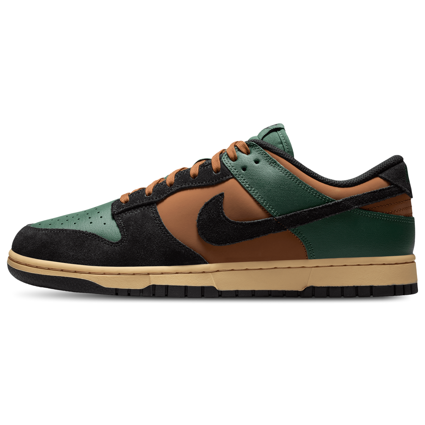 Nike Dunk Low Retro - Men's - Black/Fir/Light British Tan