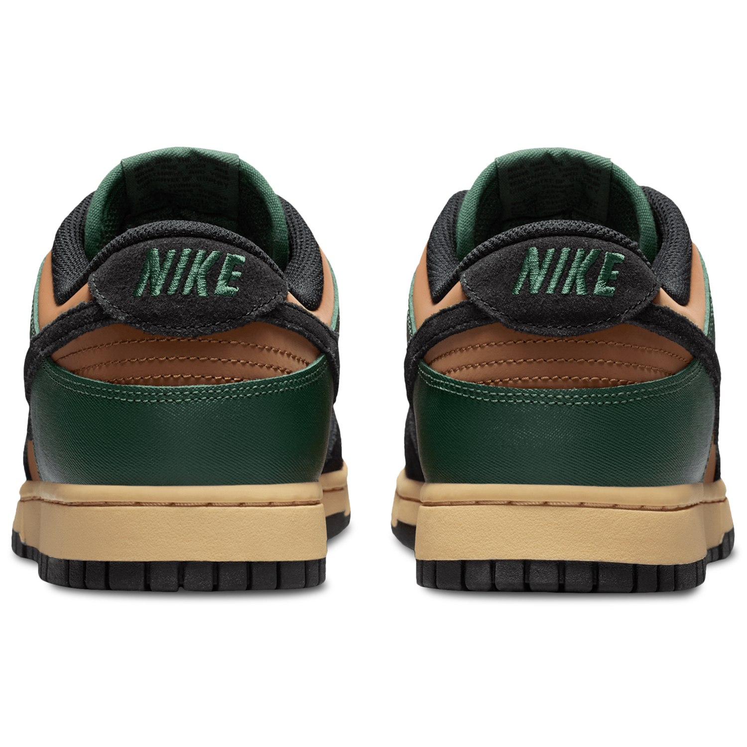 Nike Dunk Low Retro - Men's - Black/Fir/Light British Tan