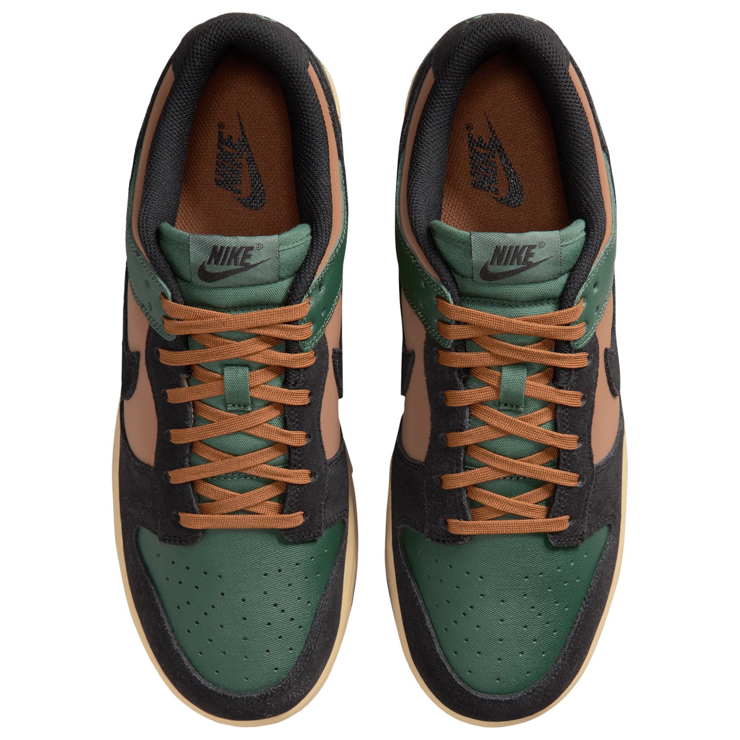 Nike Dunk Low Retro - Men's - Black/Fir/Light British Tan