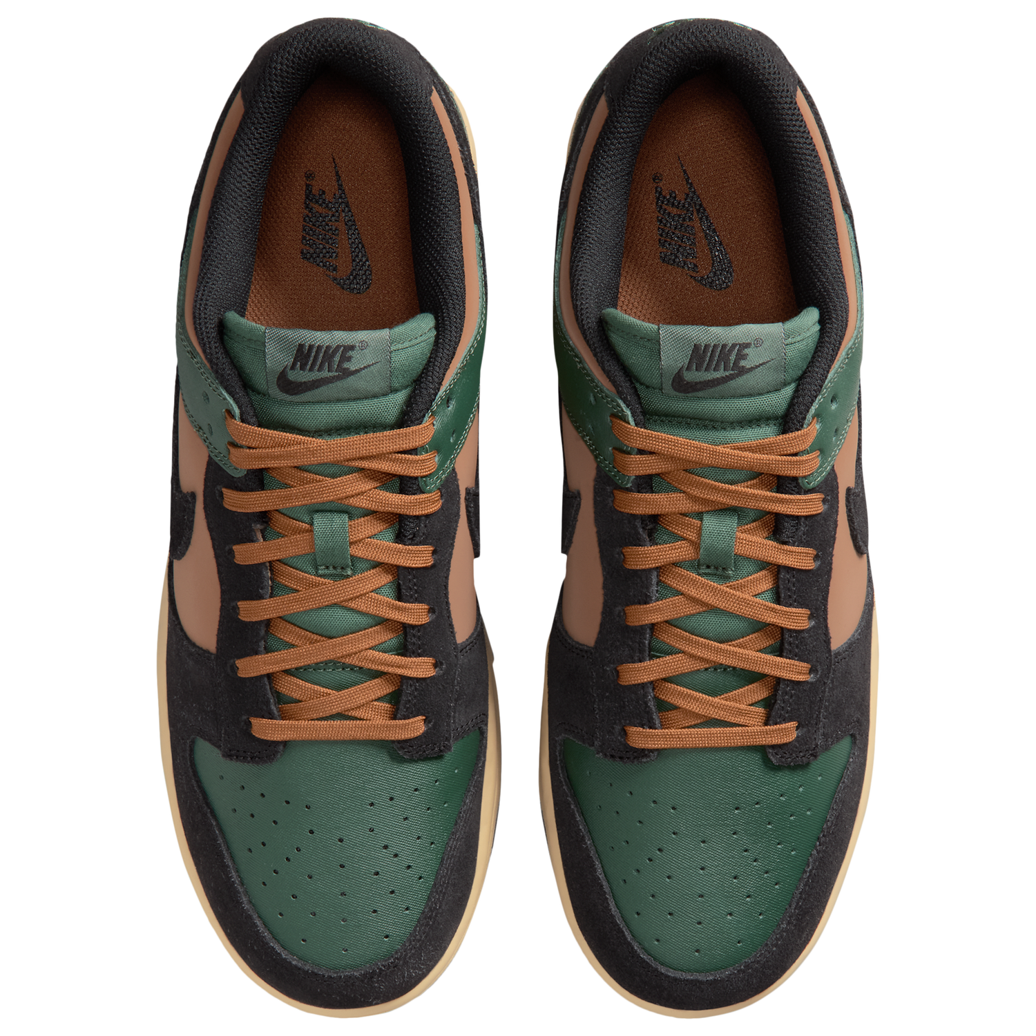 Nike Dunk Low Retro - Men's - Black/Fir/Light British Tan
