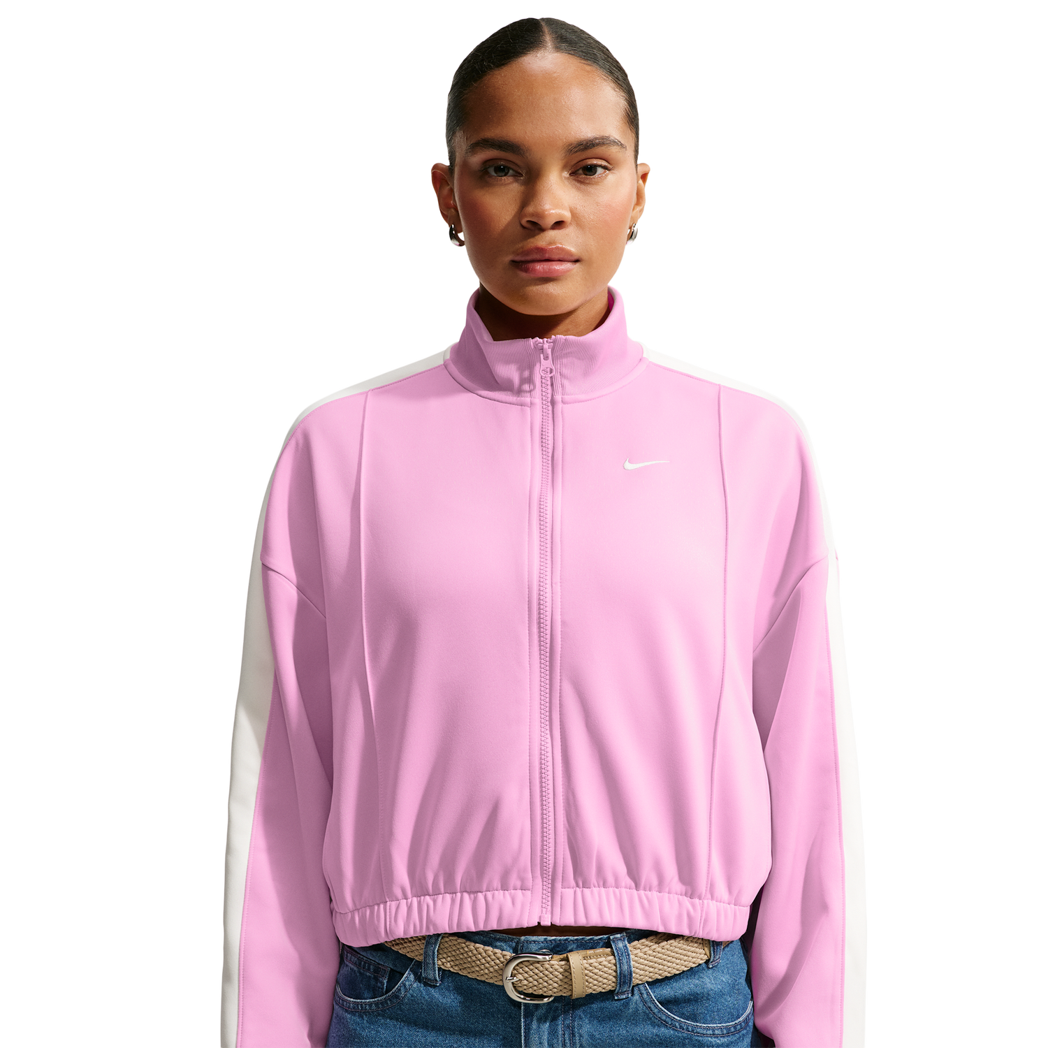 Nike NSW Track Jacket - Women's - Sail/Sail/Pink Rise