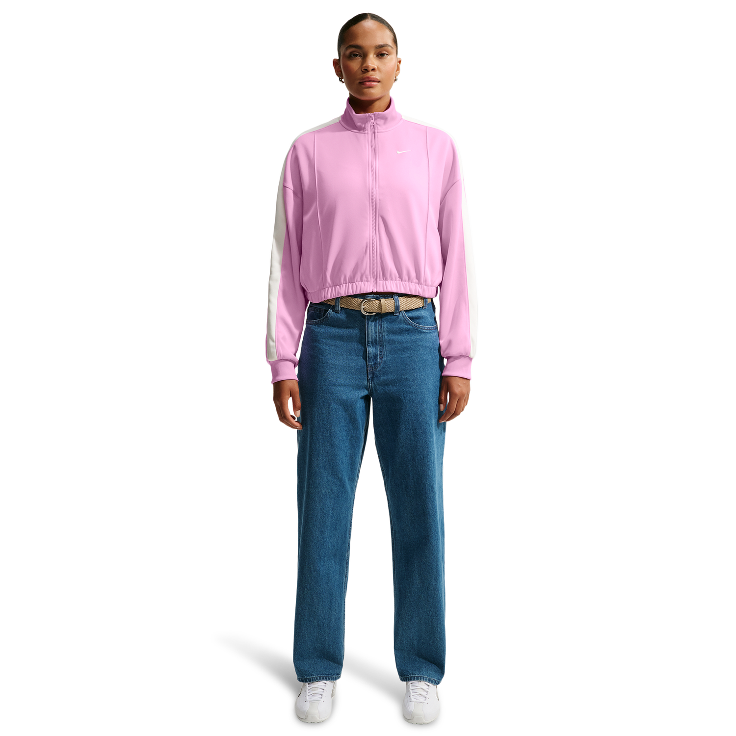 Nike NSW Track Jacket - Women's - Sail/Sail/Pink Rise