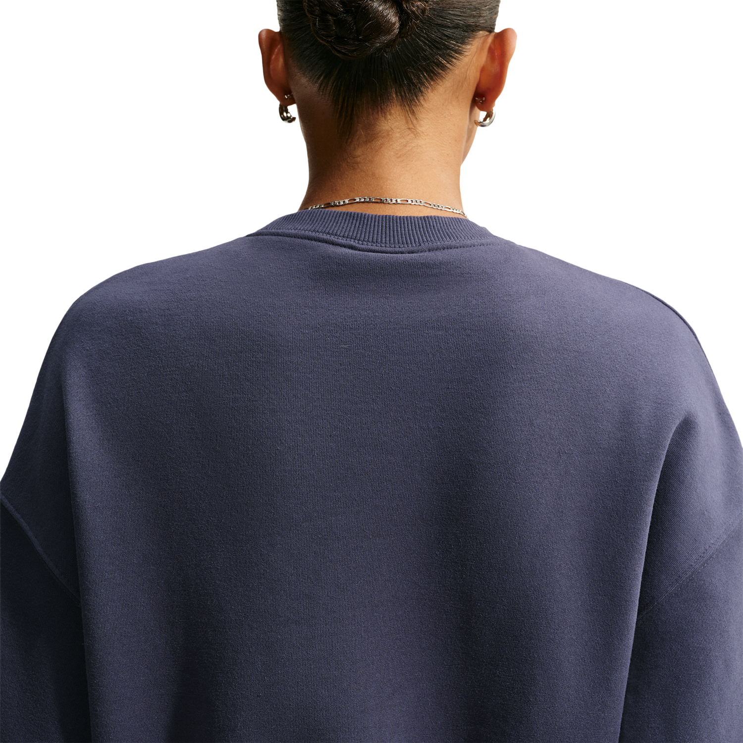 Nike Studio Fleece Mid-OS Crop Crew - Women's - Gridiron/Sail