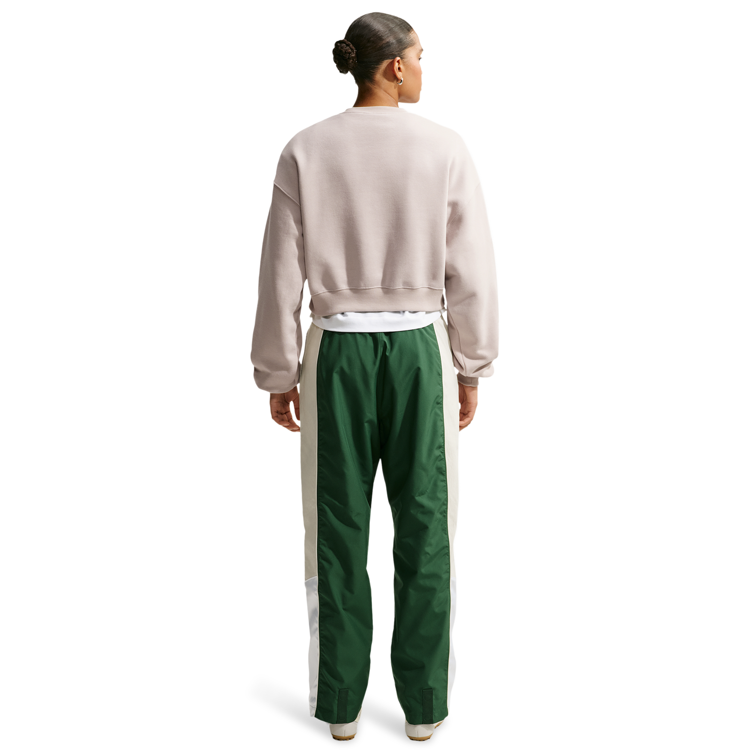 Nike Studio Fleece Mid-OS Crop Crew - Women's - Sail/Cream Ii
