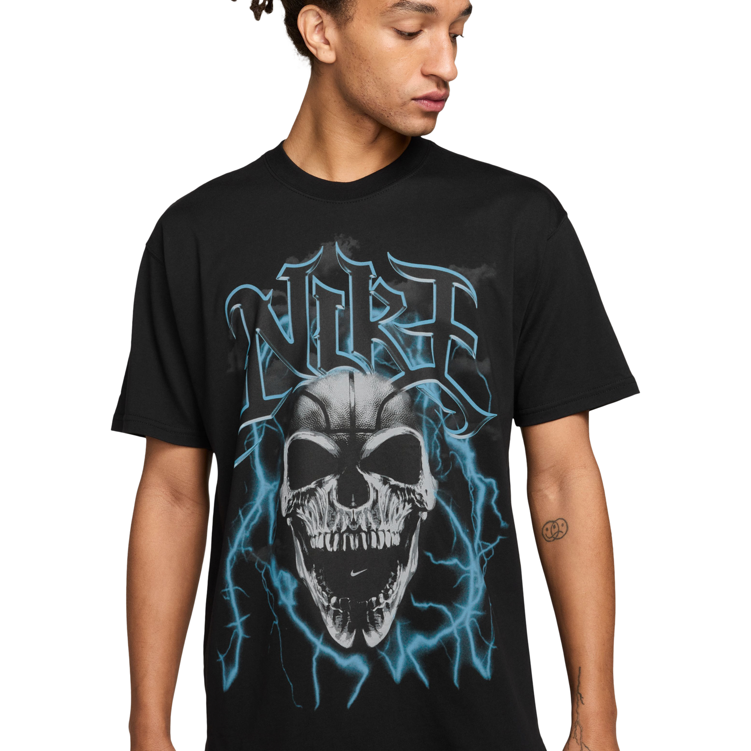 Nike M90 Summit Skull T-Shirt - Men's - Black/Black