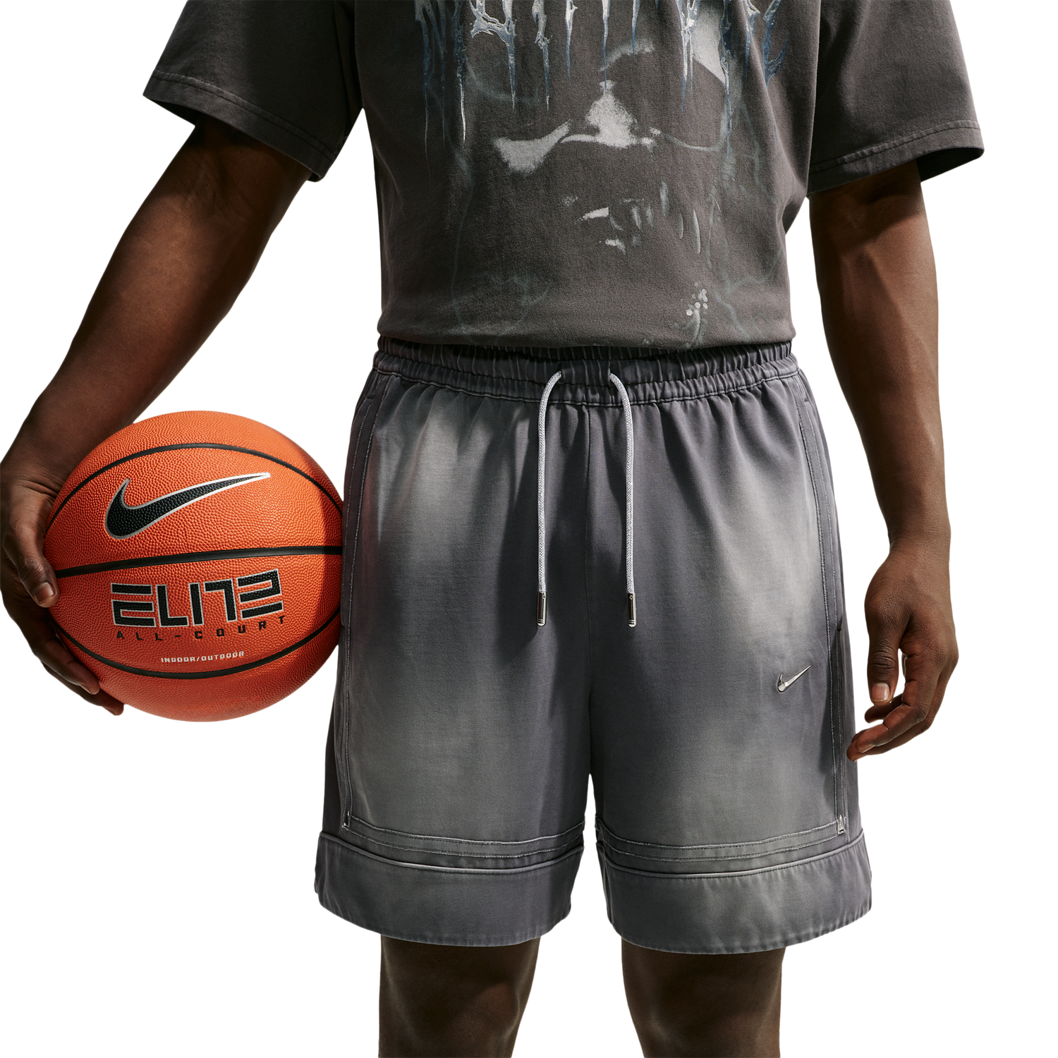 Nike Ja SI GM Pro 6in Shirt - Men's - Black/White