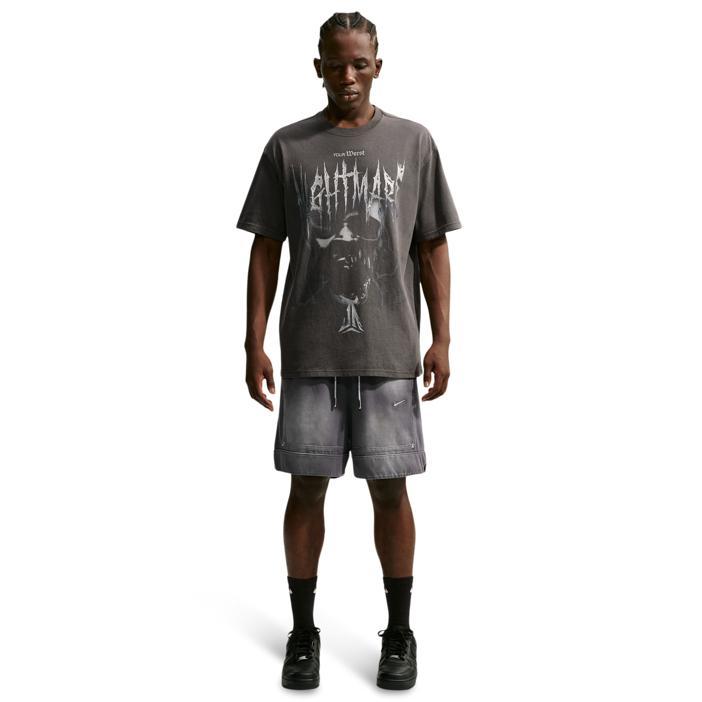 Nike Ja SI GM Pro 6in Shirt - Men's - Black/White