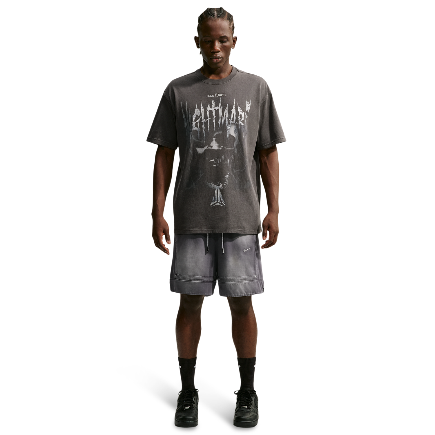 Nike Ja SI GM Pro 6in Shirt - Men's - Black/White