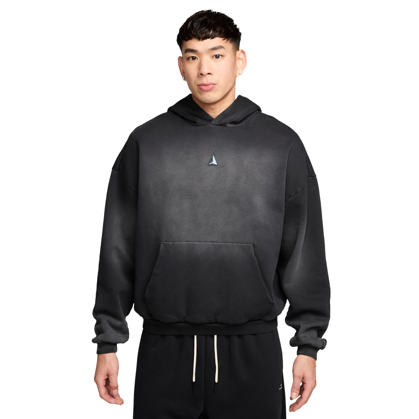 Nike Fleece Pullover Hoodie - Men's - Black/Silver