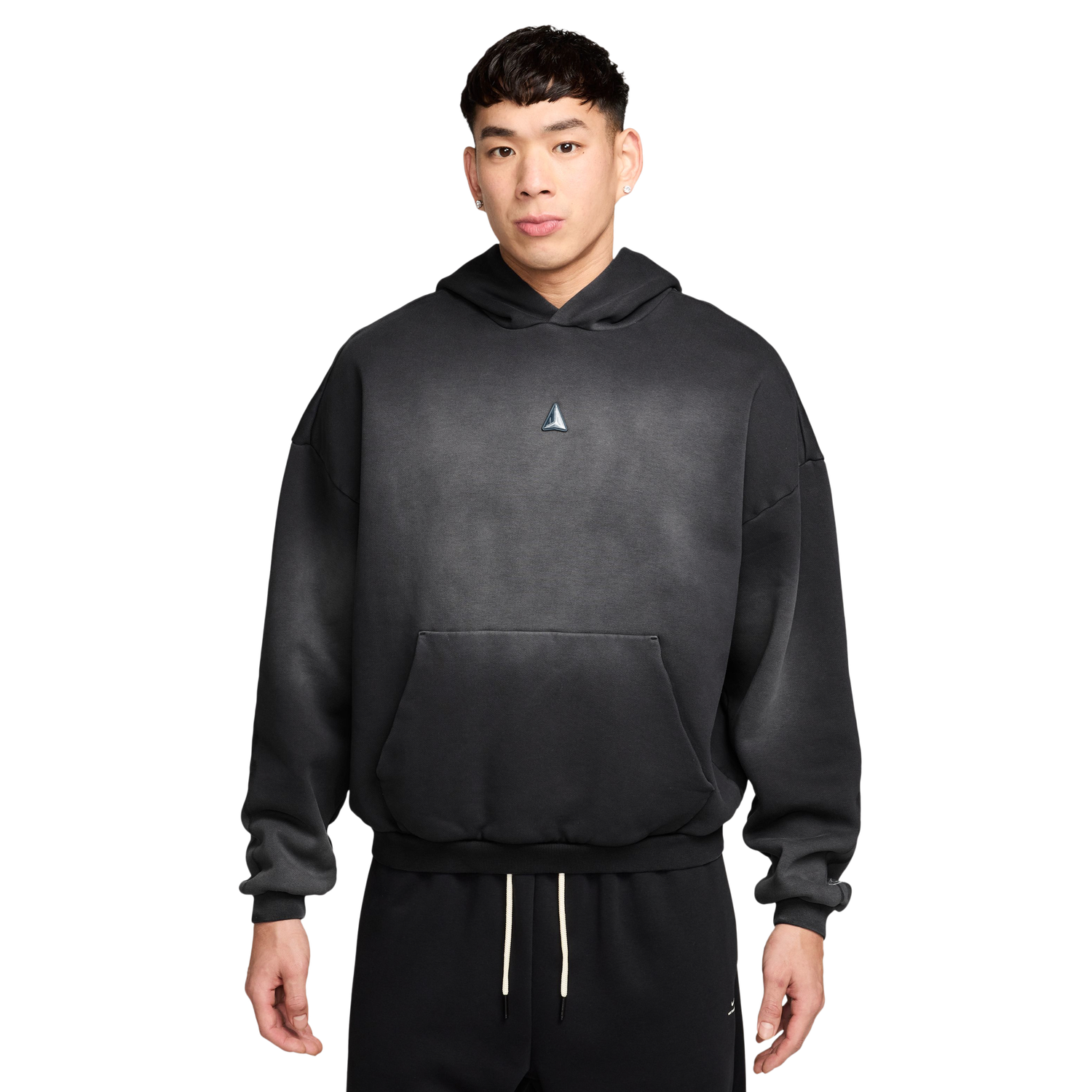 Nike Fleece Pullover Hoodie - Men's - Black/Silver