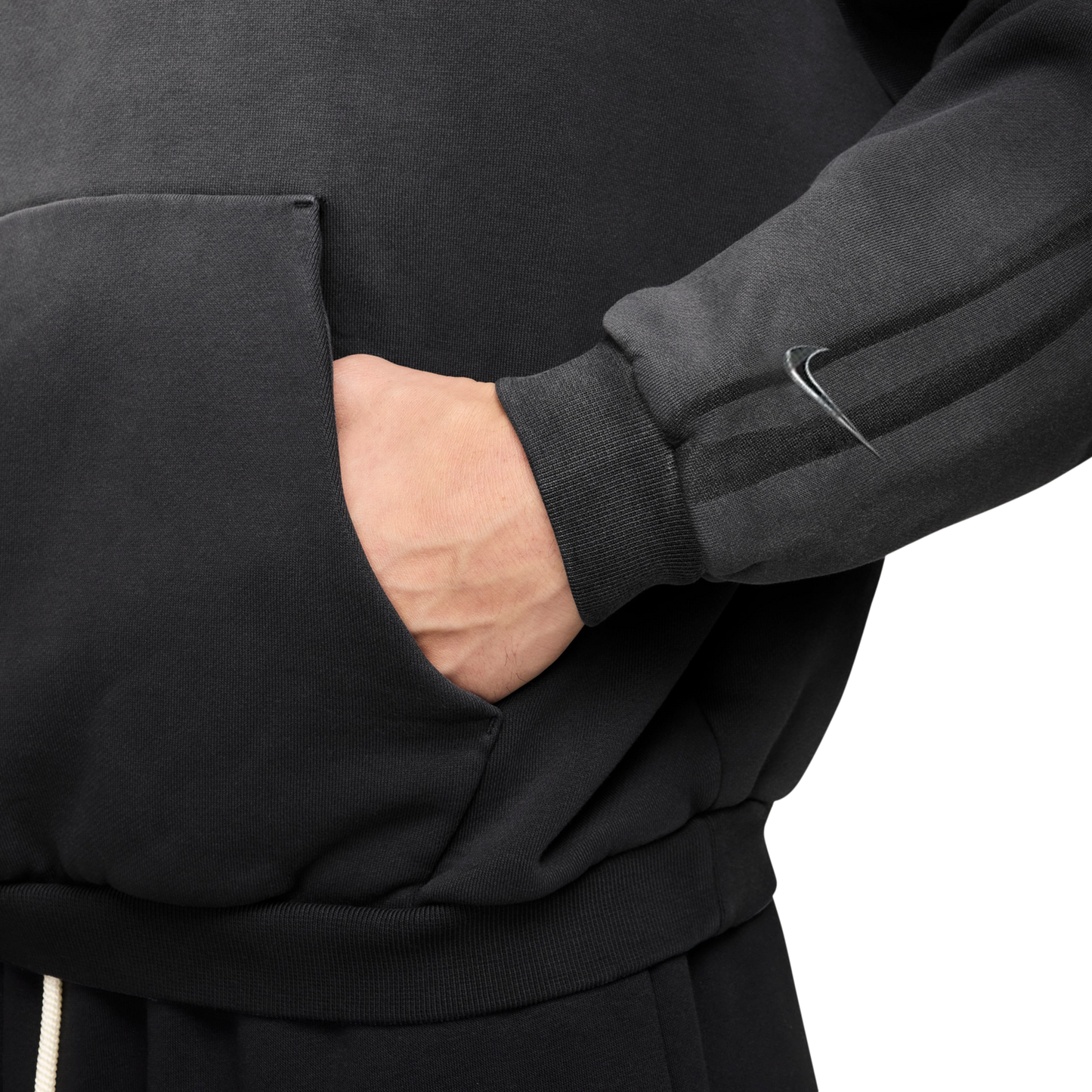Nike Fleece Pullover Hoodie - Men's - Black/Silver