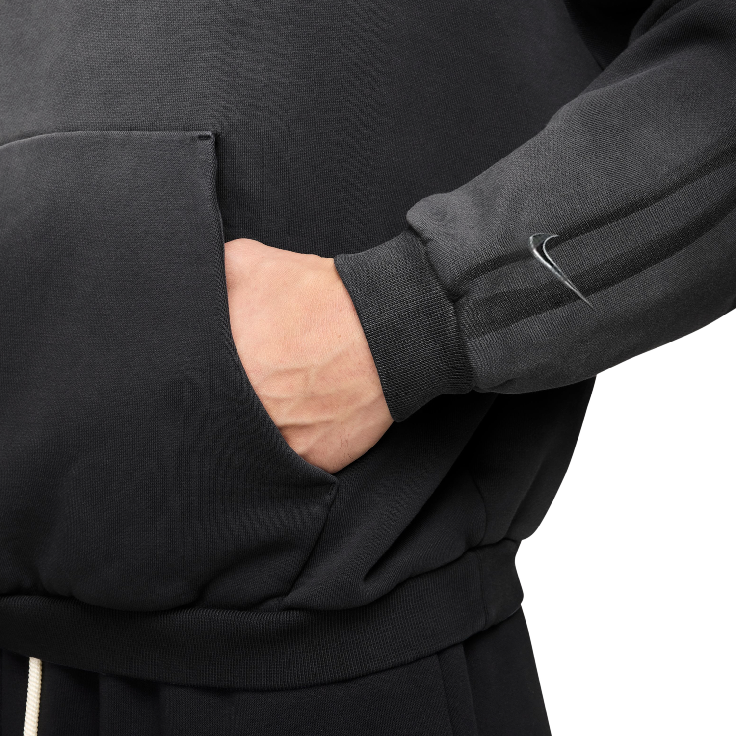 Nike Fleece Pullover Hoodie - Men's - Black/Silver