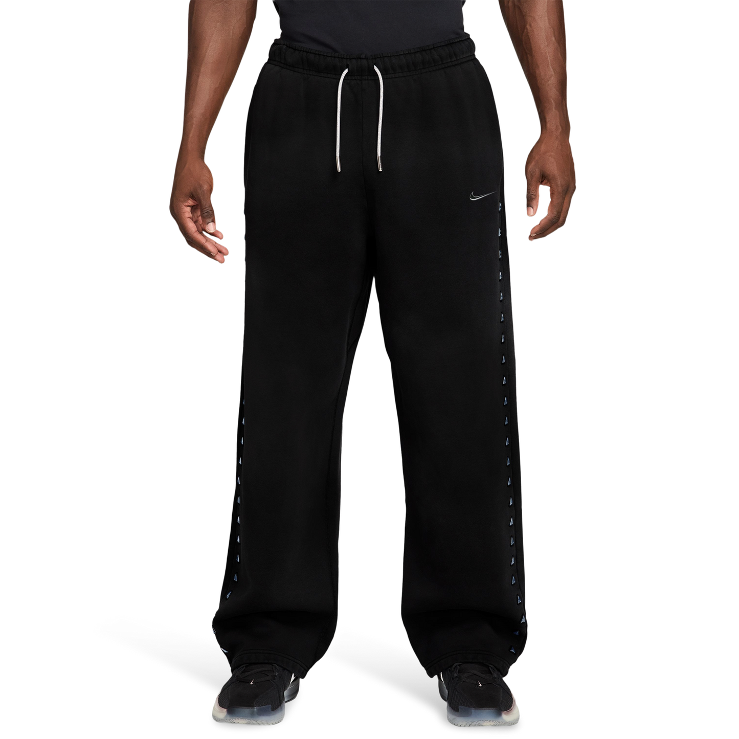 Nike JA Tech Fleece SI Open Hem Pants - Men's - Black/Ice Silver