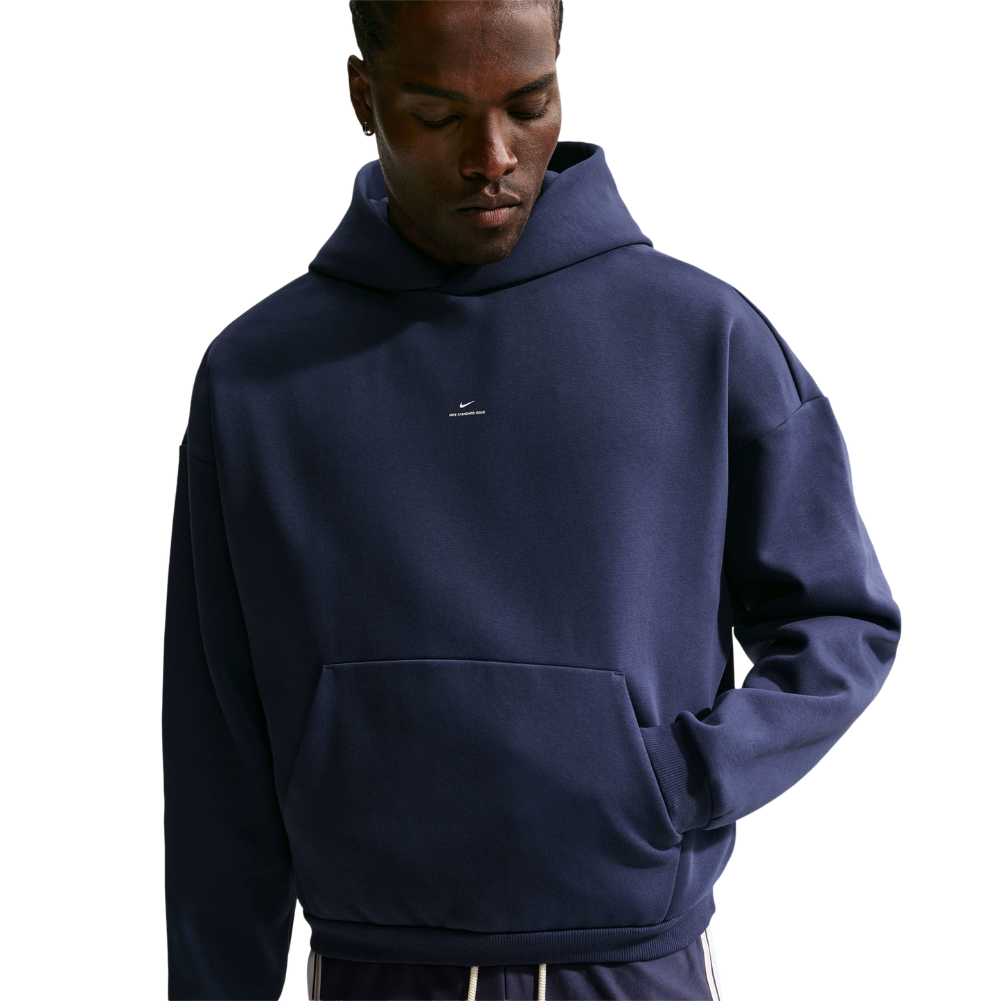 Nike TF SI Brsh Pullover Hoodie - Men's - Navy/White