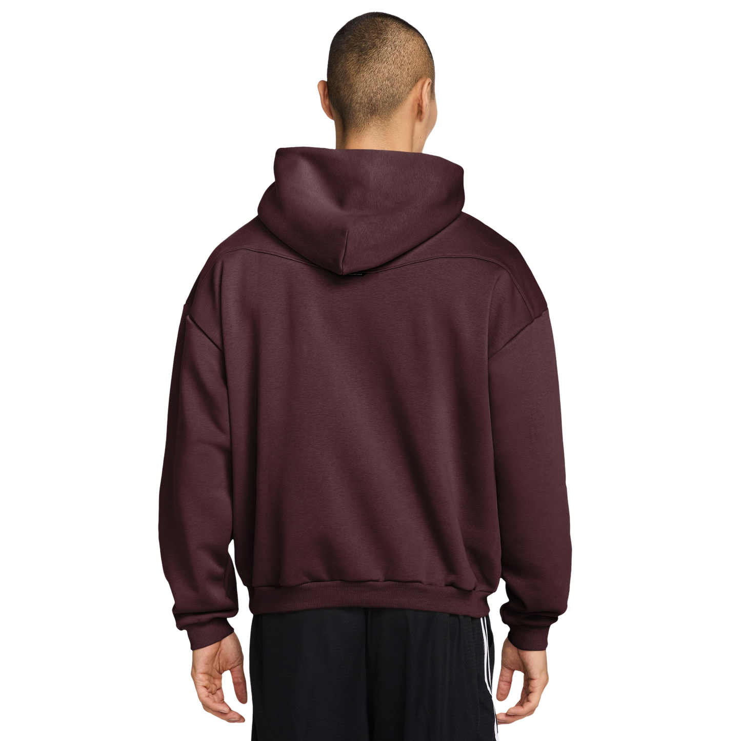 Nike TF SI Brsh Pullover Hoodie - Men's - White/Maroon