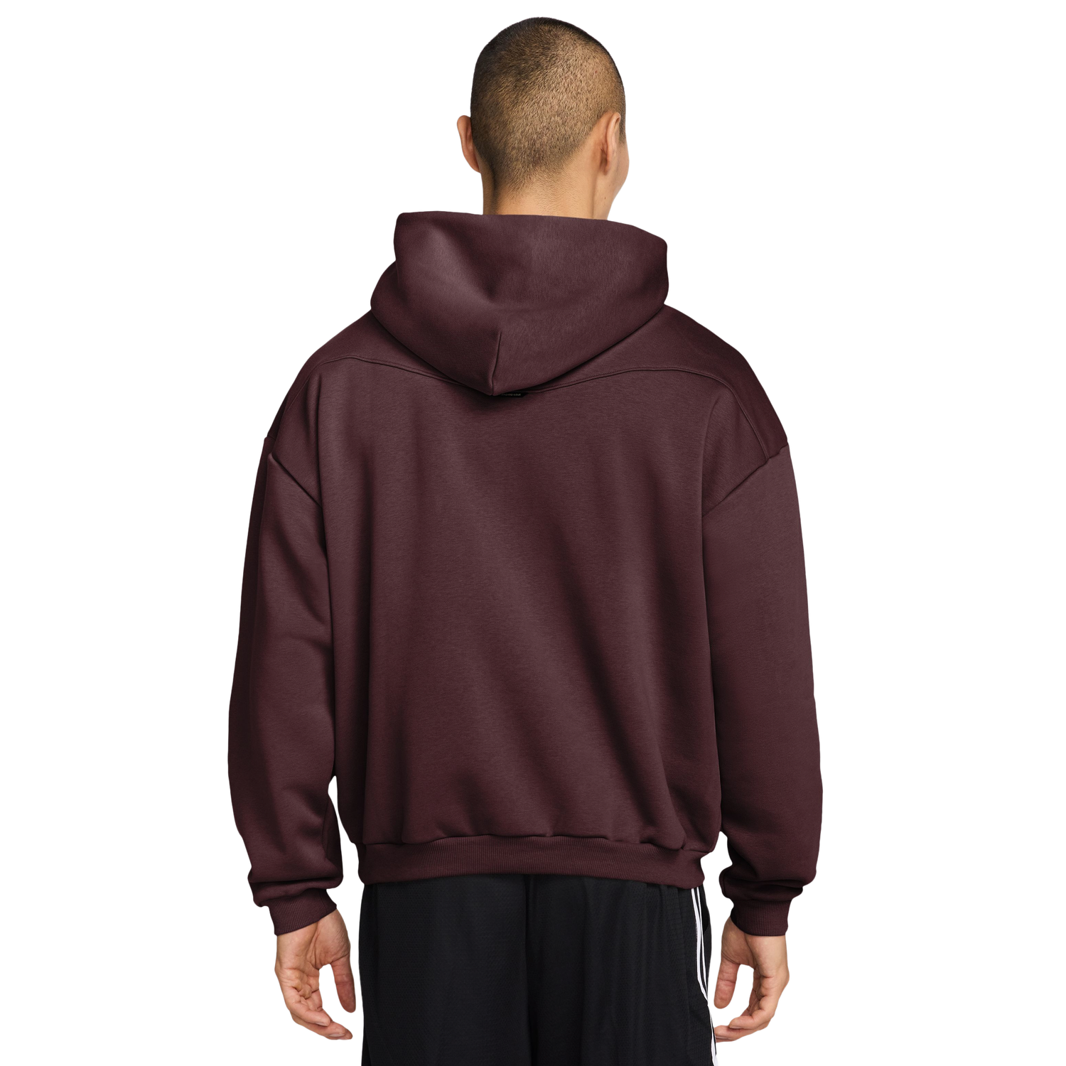 Nike TF SI Brsh Pullover Hoodie - Men's - White/Maroon