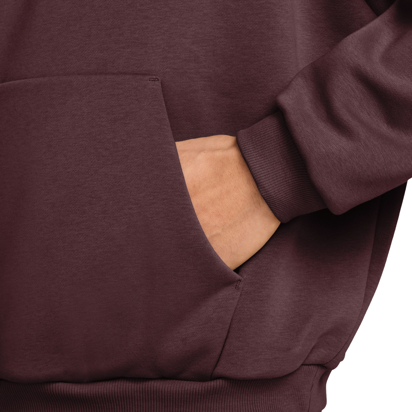 Nike TF SI Brsh Pullover Hoodie - Men's - White/Maroon