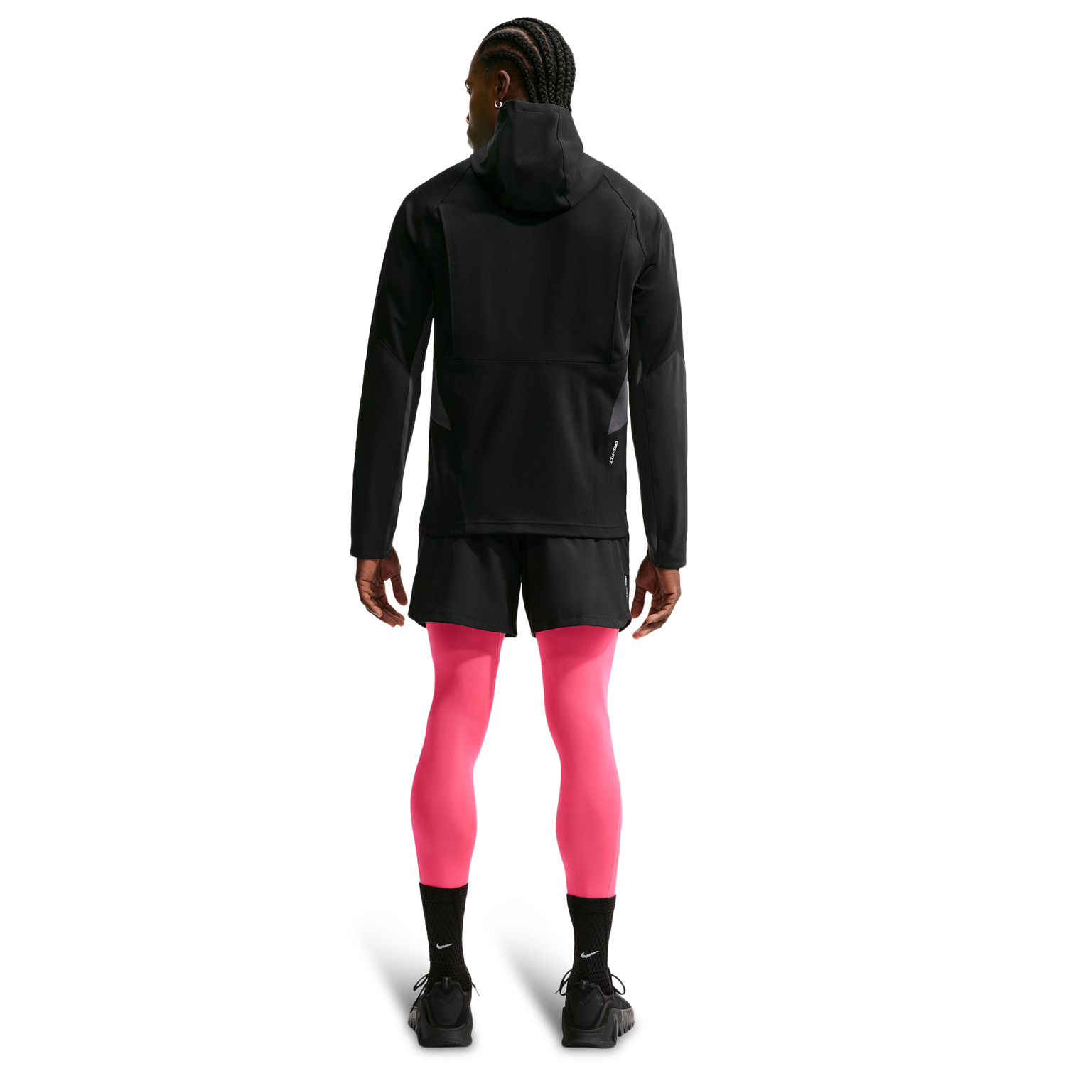 Nike Pro Training Dri-FIT Midlayer Top - Men's - Hyper Pink/Black