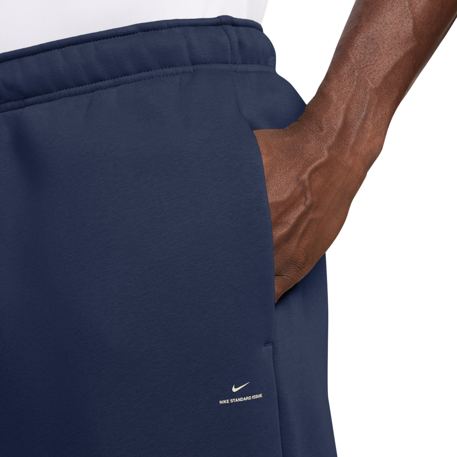 Nike TF SI Brsh Open Hem Pant - Men's - Navy/White