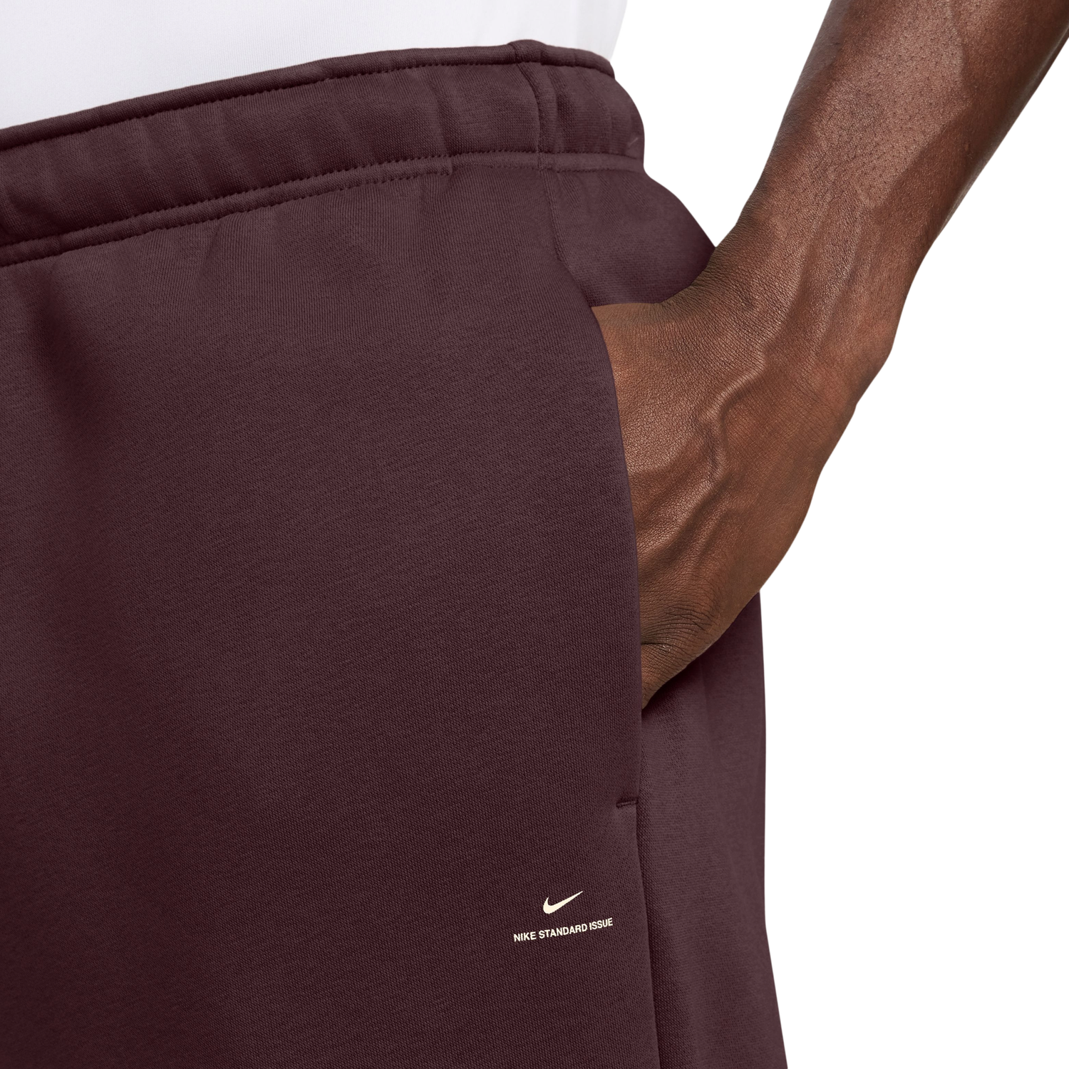 Nike TF SI Brsh Open Hem Pant - Men's - White/Maroon