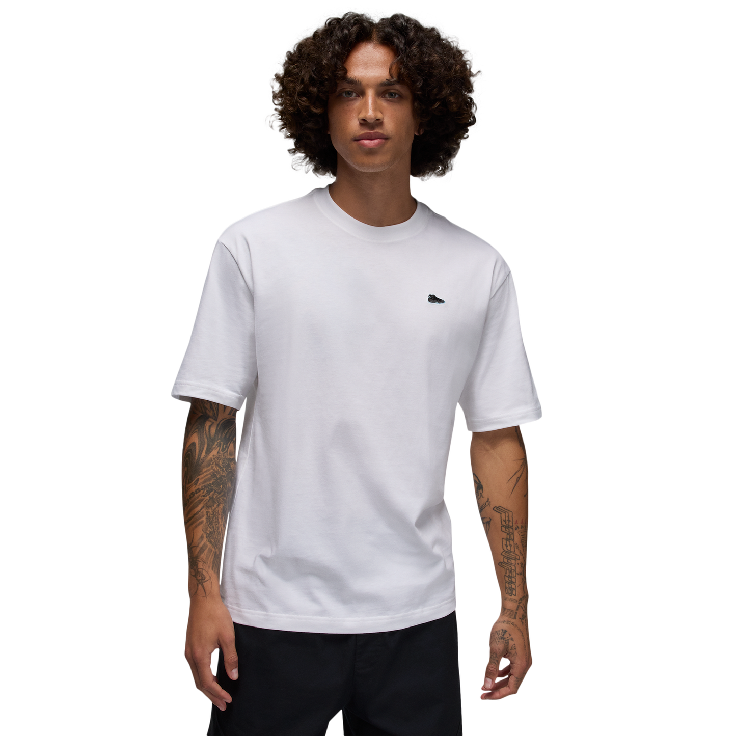 Jordan MJ Brand AJ11 PCH Short Sleeve Crew - Men's - White/White