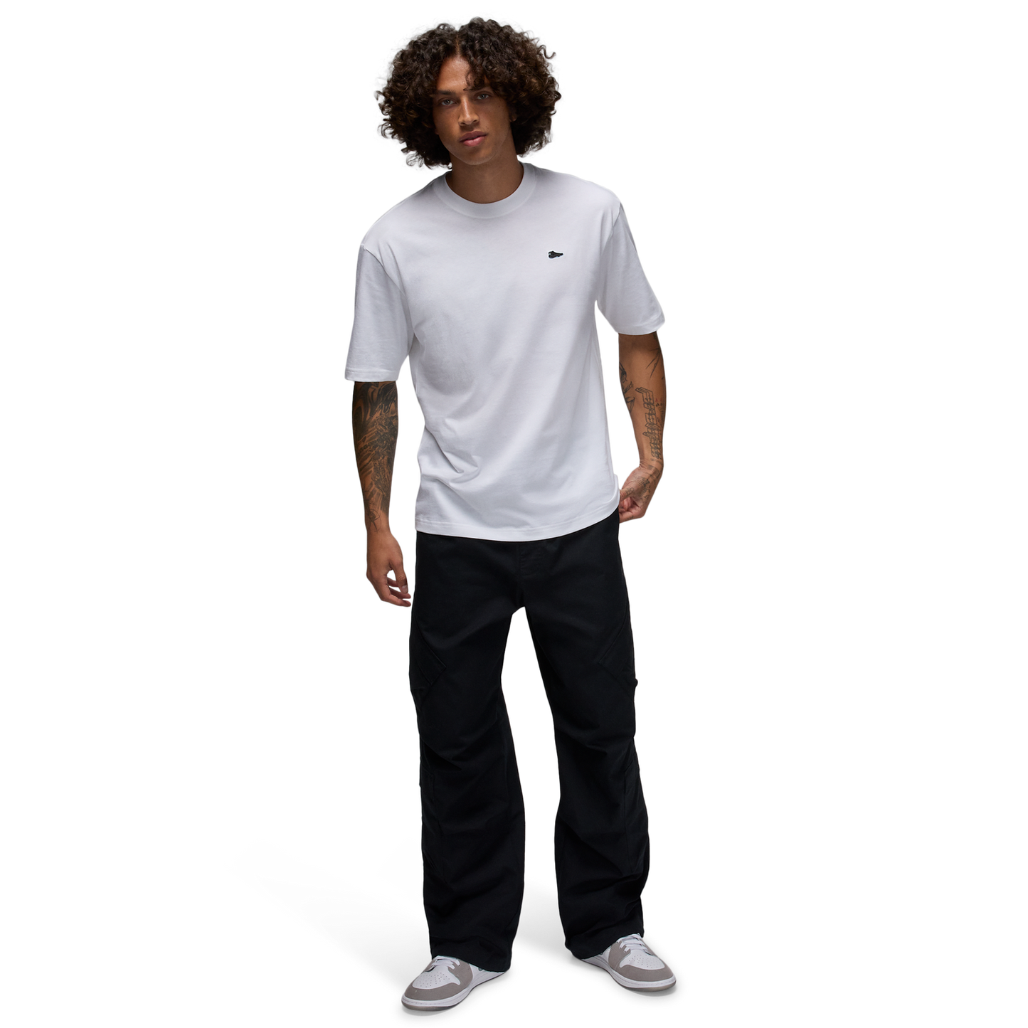 Jordan MJ Brand AJ11 PCH Short Sleeve Crew - Men's - White/White