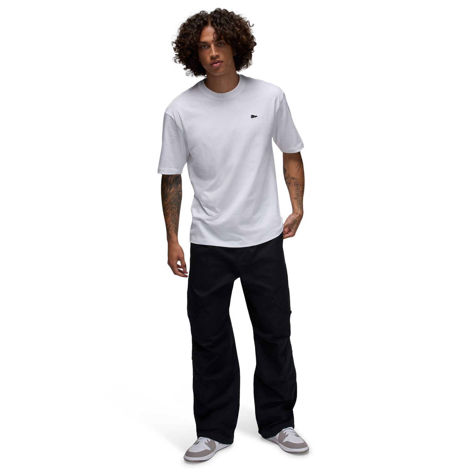 Jordan MJ Brand AJ11 PCH Short Sleeve Crew - Men's - White/White