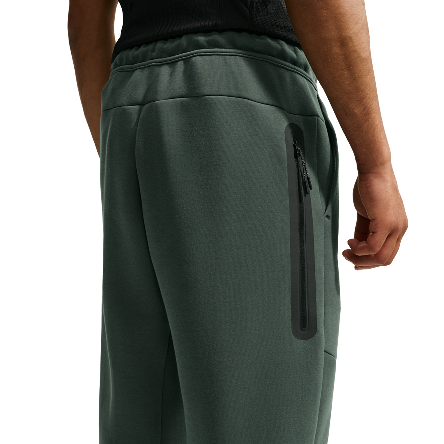 Nike Tech Fleece Open Hem Pants - Men's - Camo Green/Black