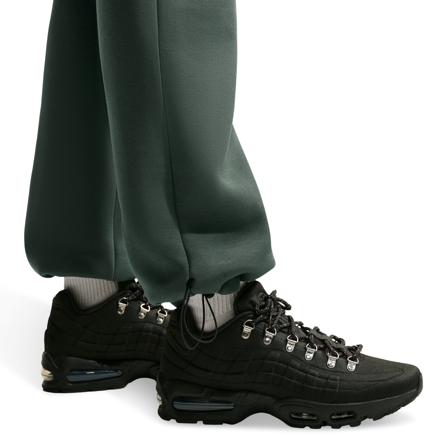Nike Tech Fleece Open Hem Pants - Men's - Camo Green/Black