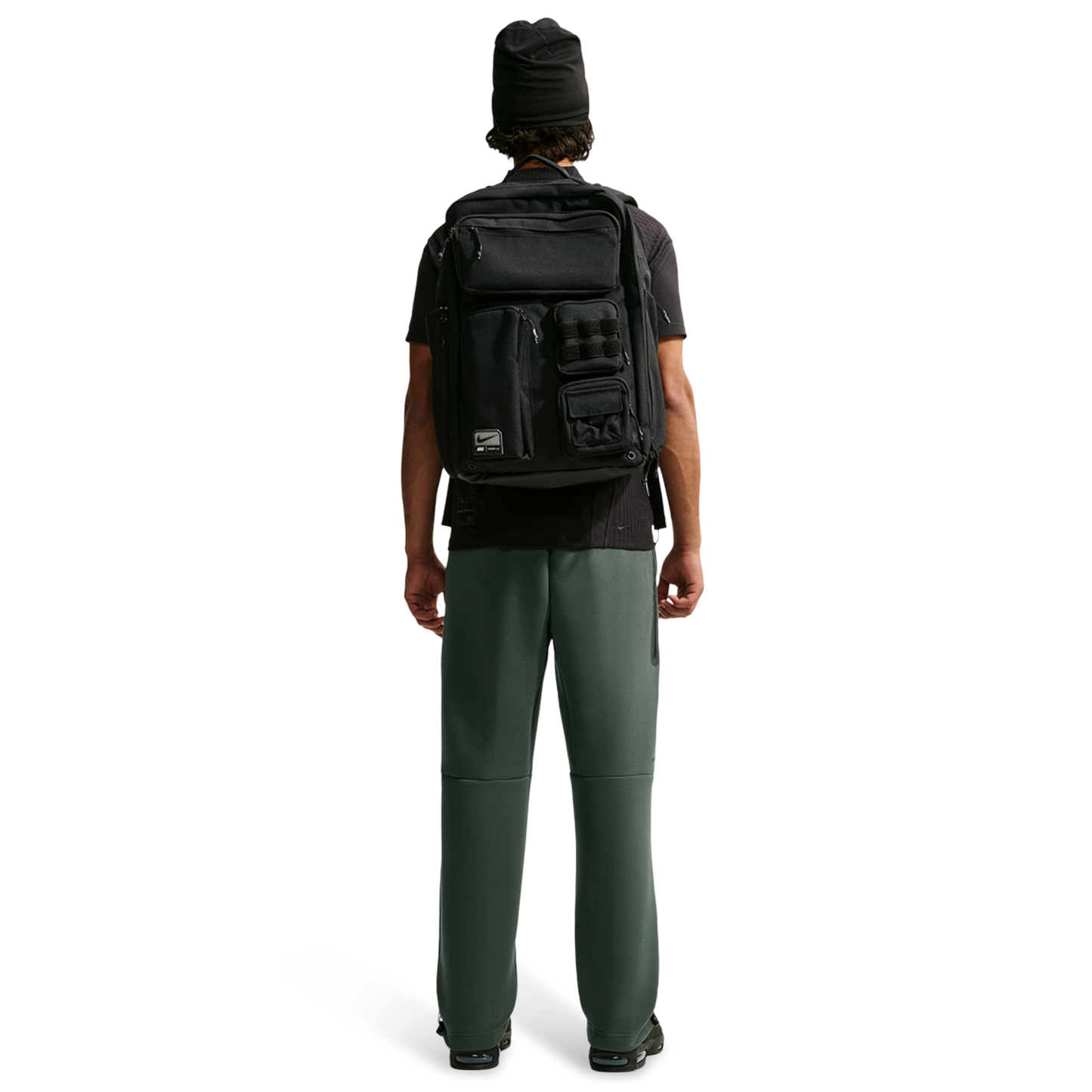 Nike Tech Fleece Open Hem Pants - Men's - Camo Green/Black
