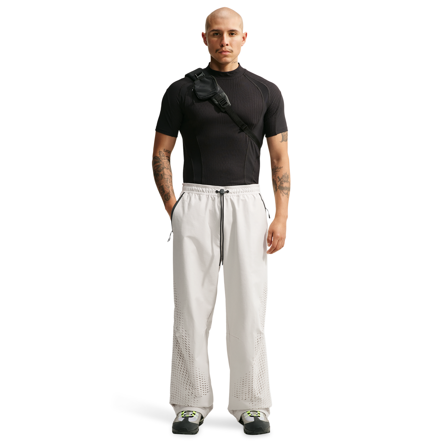 Nike Tech Dri-FIT Shori Perf OH Pant - Men's - Light Bone/Black