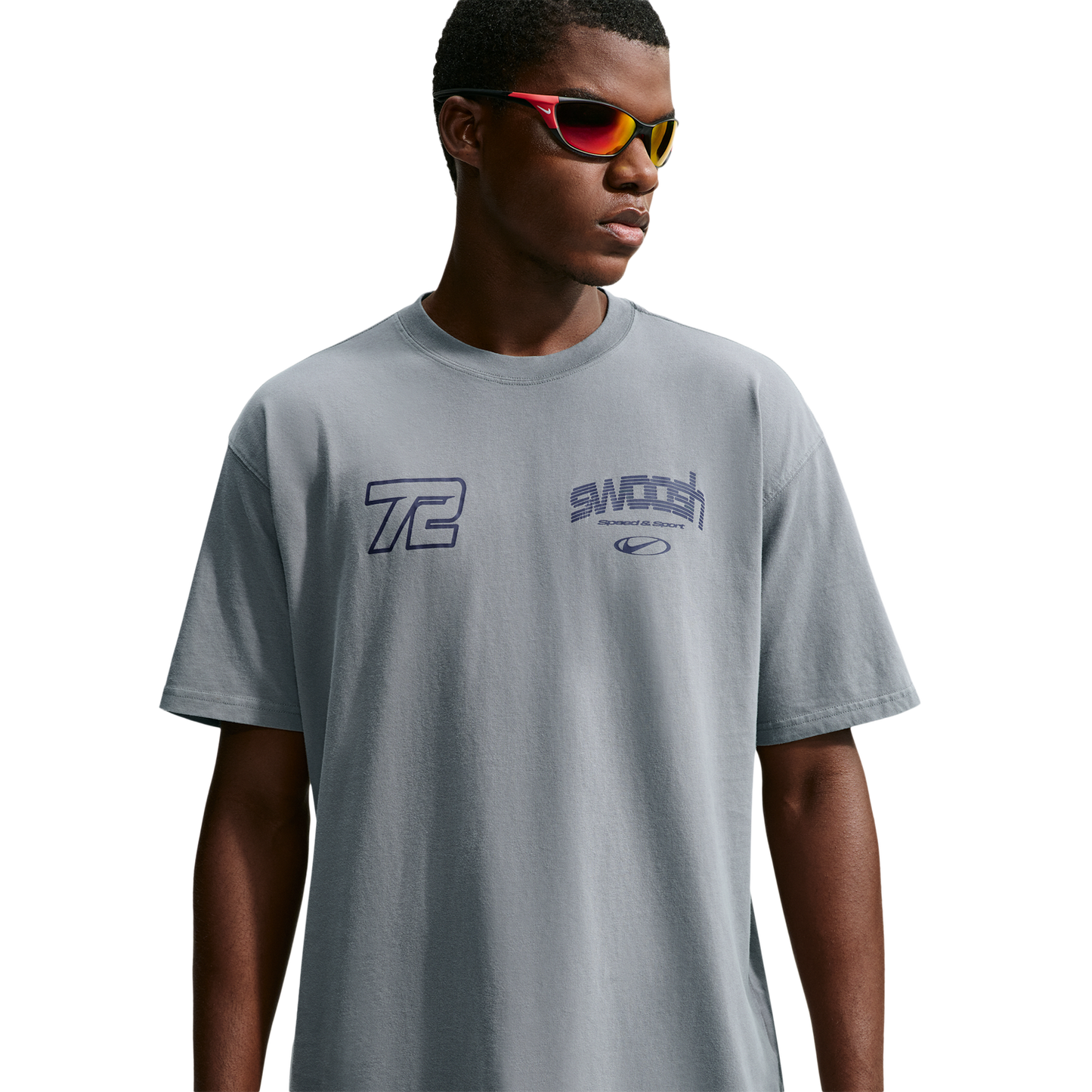 Nike NSW Loose Speed And Sport Tee - Men's - Smoke Grey