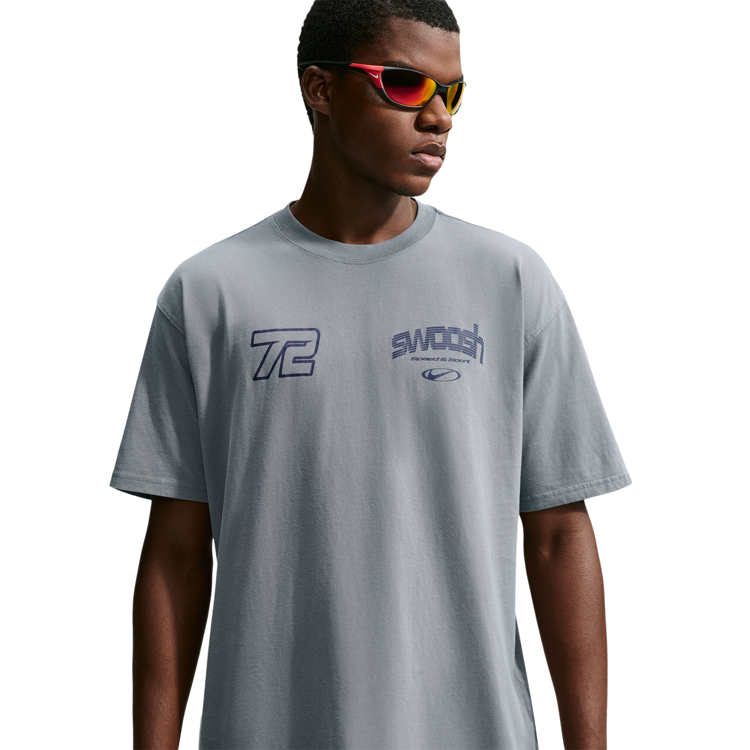 Nike NSW Loose Speed And Sport Tee - Men's - Smoke Grey