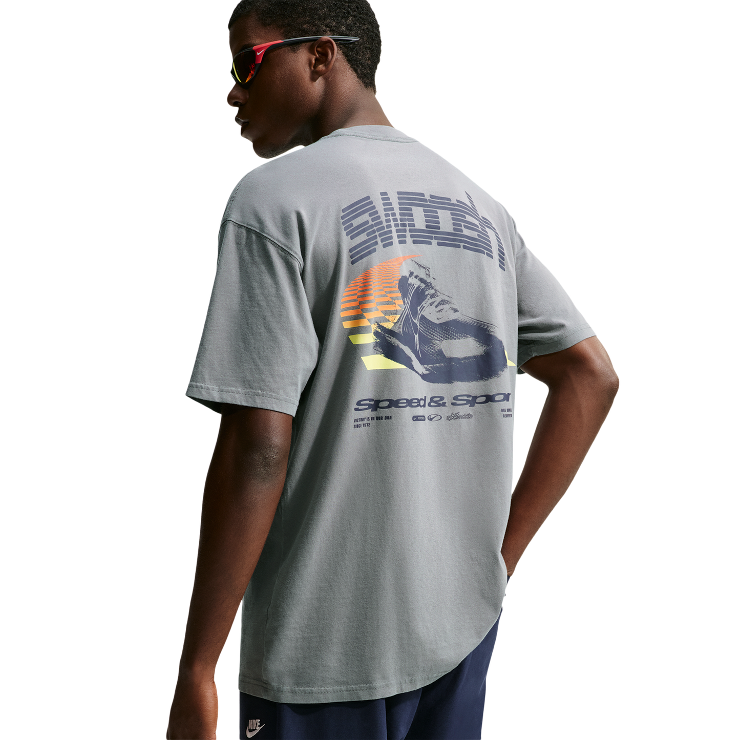 Nike NSW Loose Speed And Sport Tee - Men's - Smoke Grey
