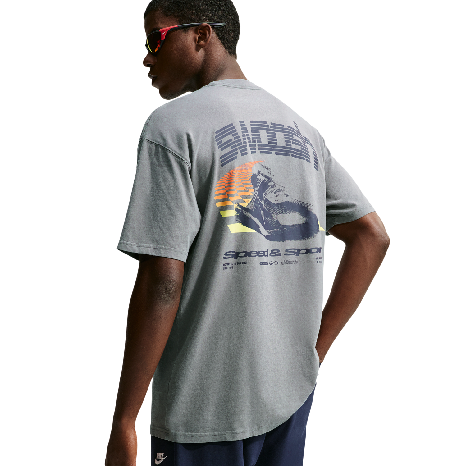 Nike NSW Loose Speed And Sport Tee - Men's - Smoke Grey