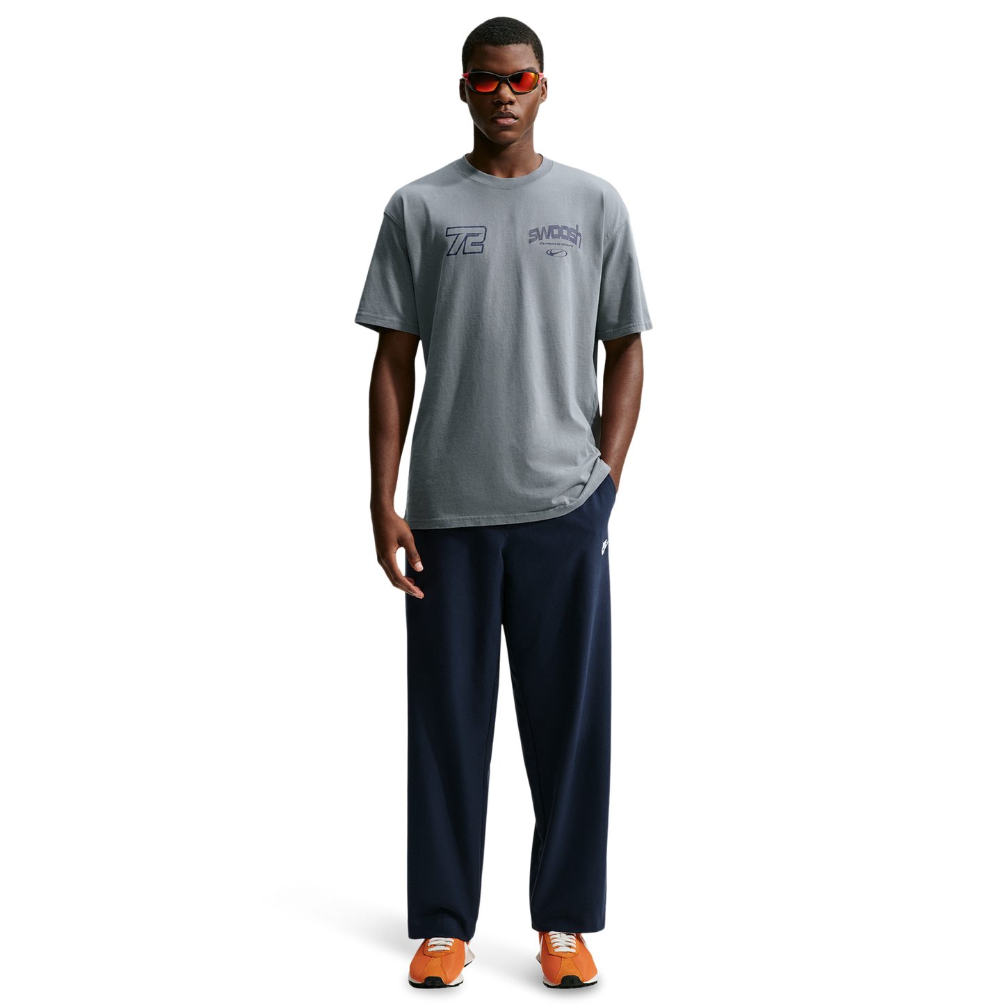 Nike NSW Loose Speed And Sport Tee - Men's - Smoke Grey