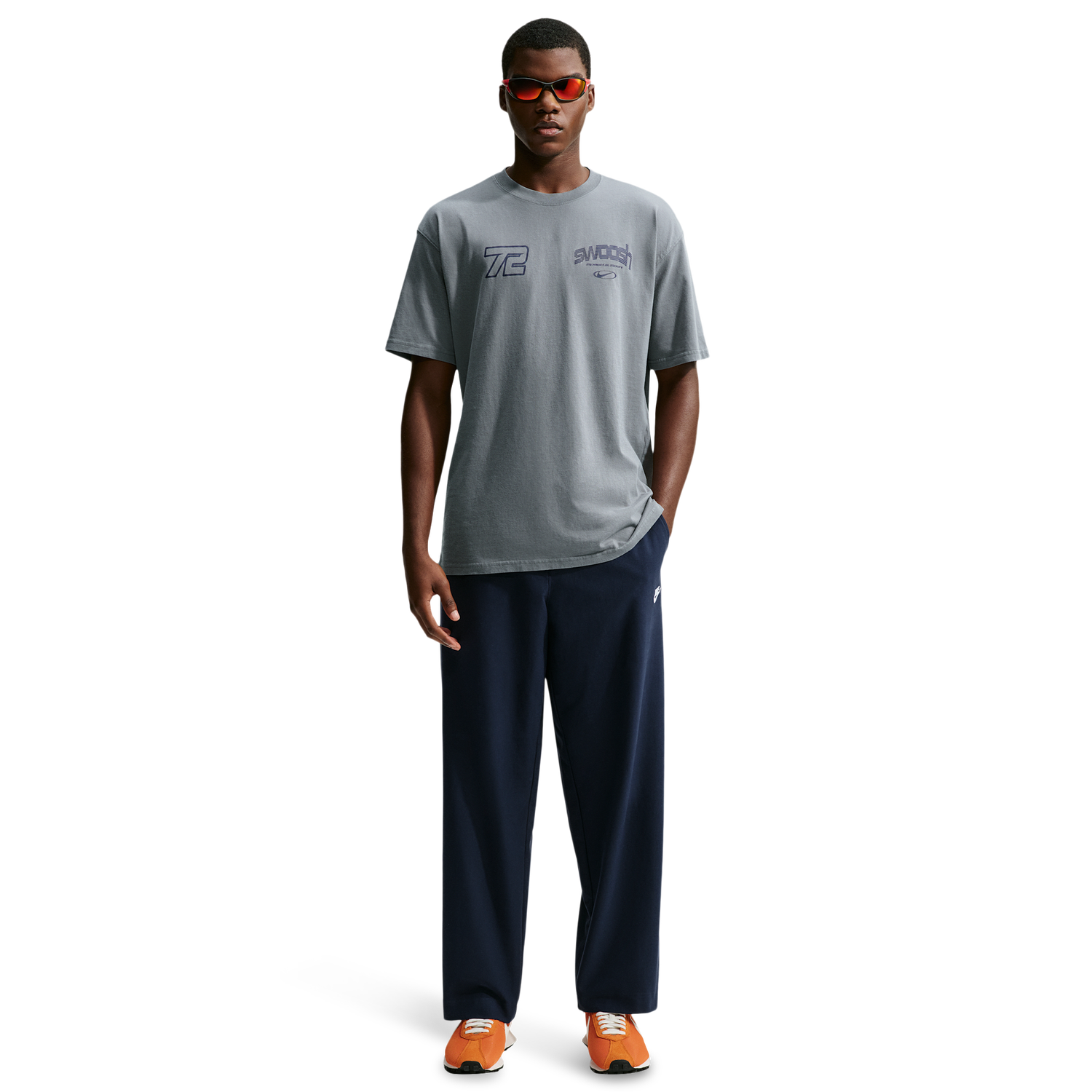 Nike NSW Loose Speed And Sport Tee - Men's - Smoke Grey