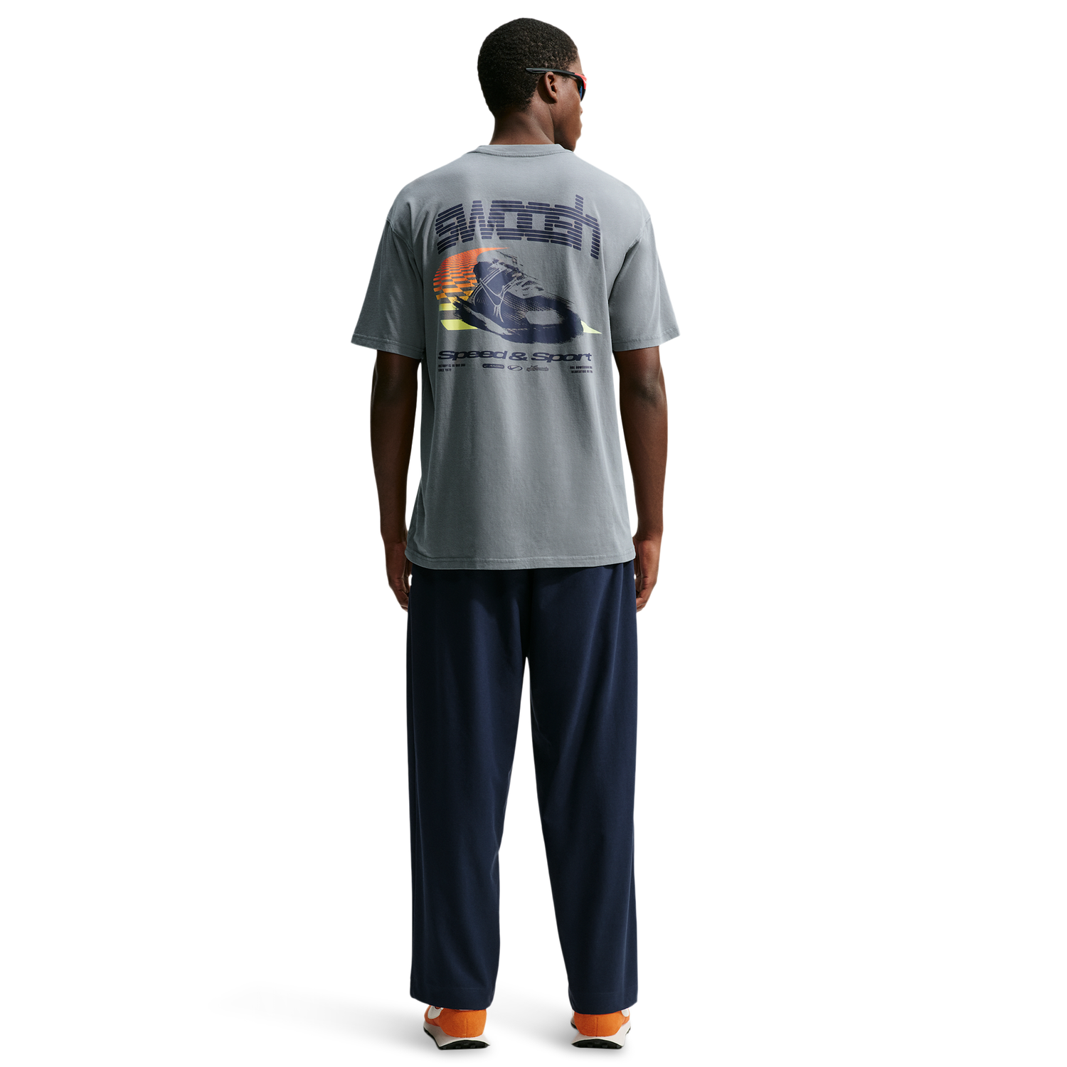 Nike NSW Loose Speed And Sport Tee - Men's - Smoke Grey