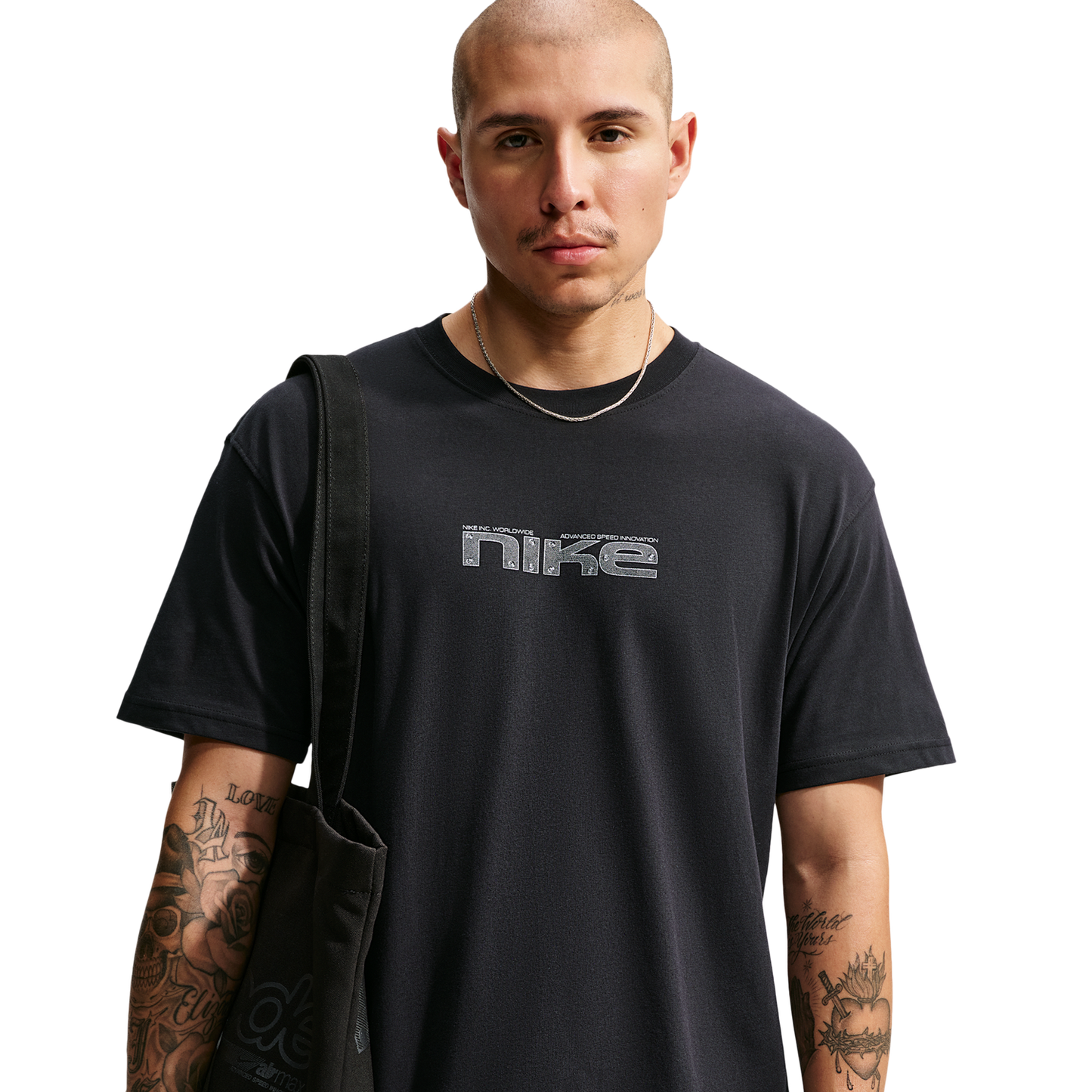 Nike NSW Loose Race Helmet Tee - Men's - Black