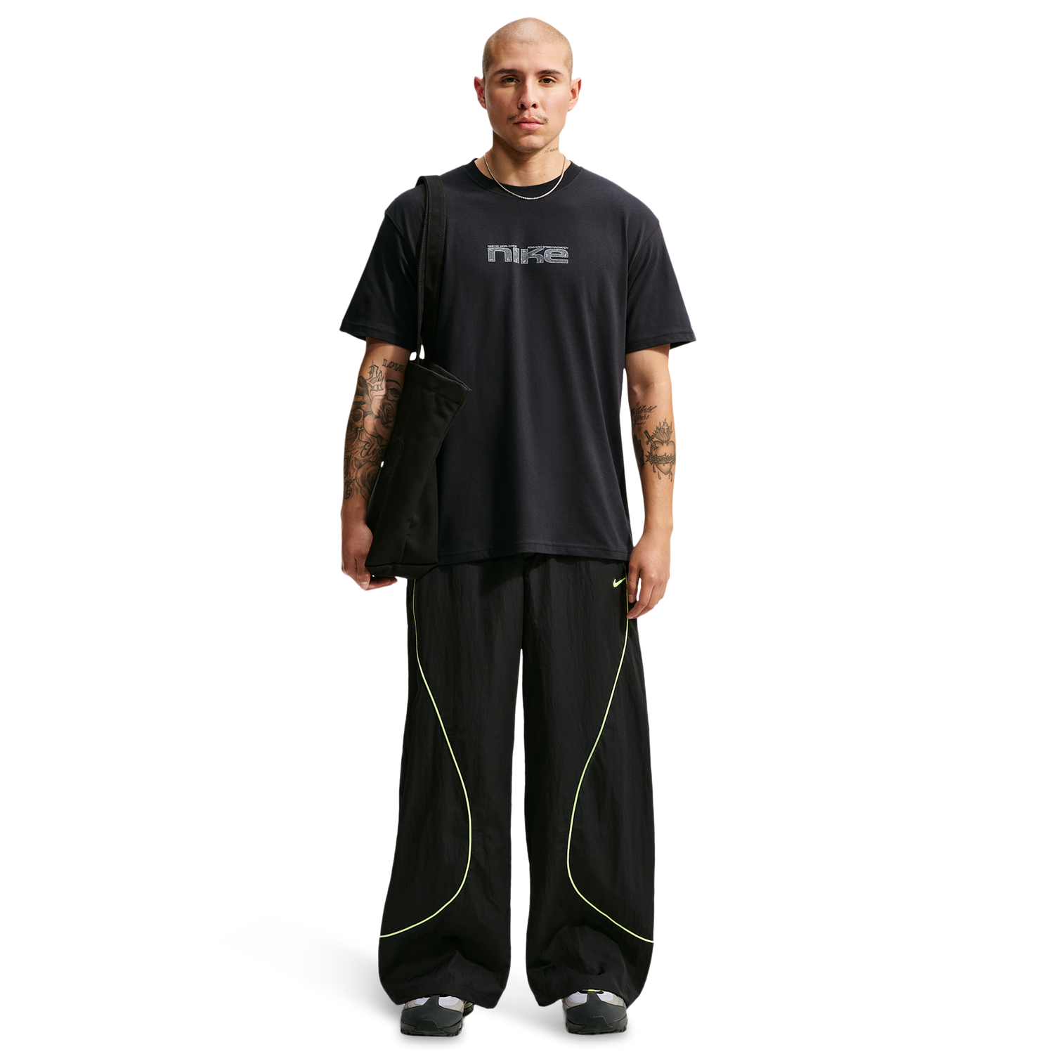Nike NSW Loose Race Helmet Tee - Men's - Black