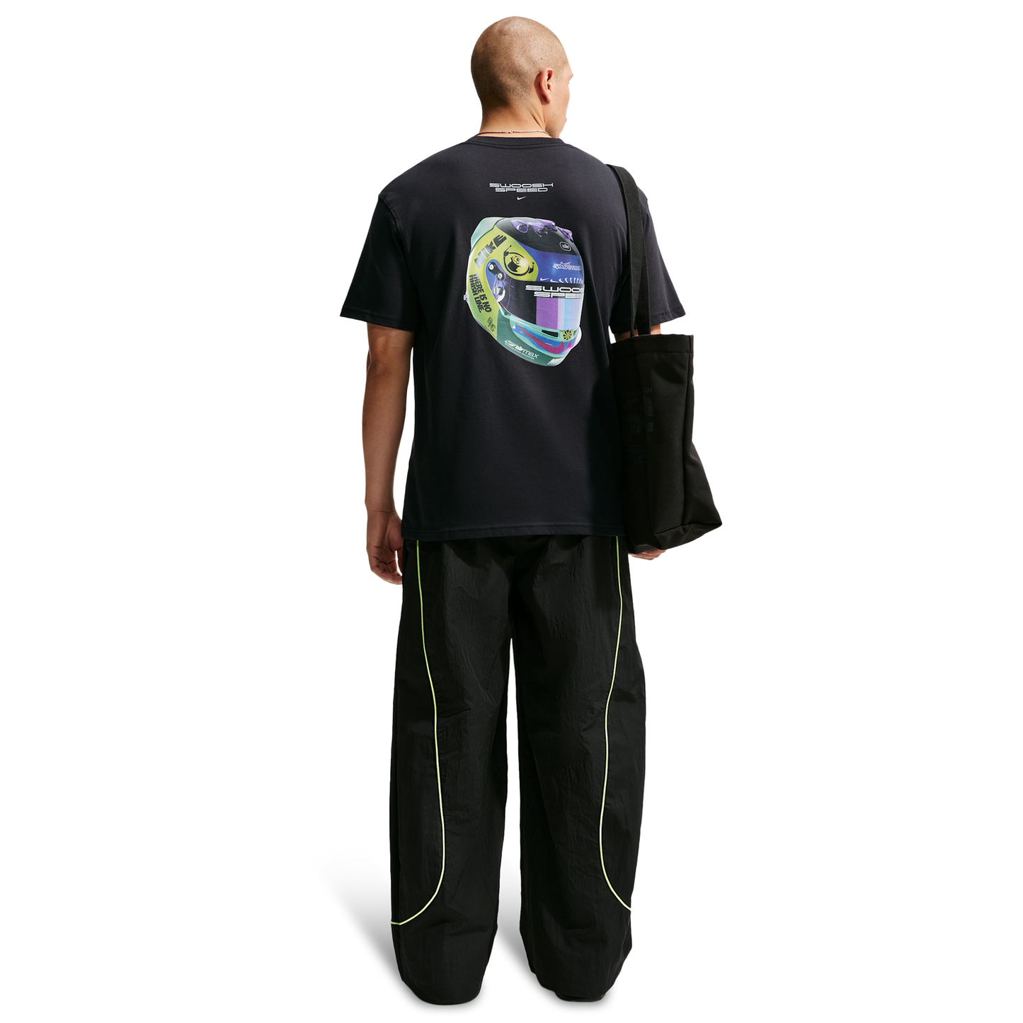 Nike NSW Loose Race Helmet Tee - Men's - Black