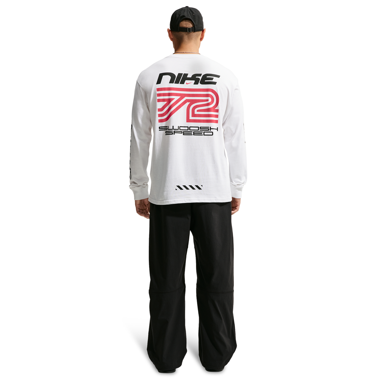 Nike NSW Loose LS Swoosh Speed Tee - Men's - White