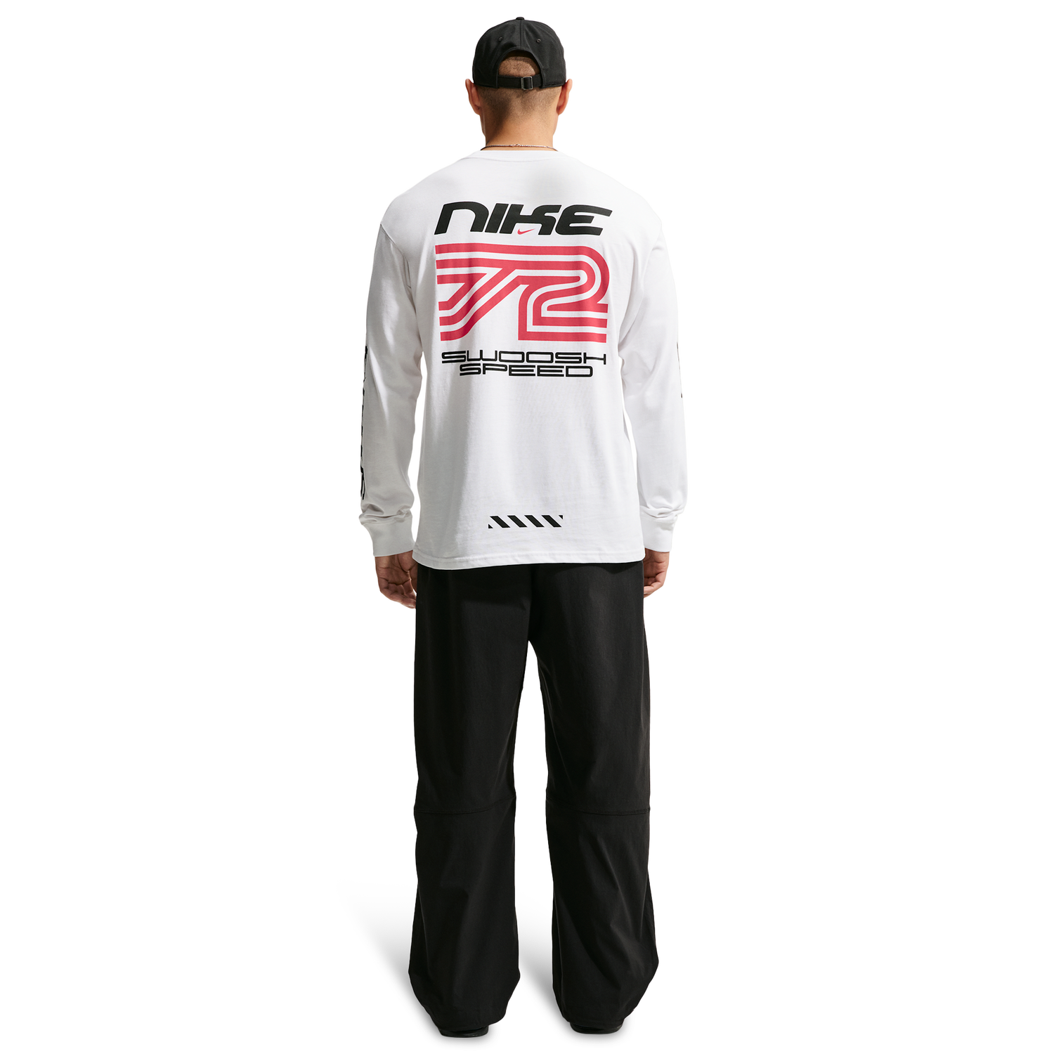 Nike NSW Loose LS Swoosh Speed Tee - Men's - White