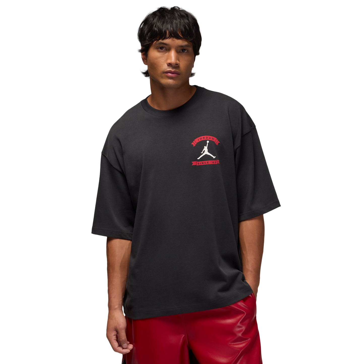 Jordan MJ Reissue Oversized Short Sleeve Crew CLD - Men's - Off Noir/Off Noir