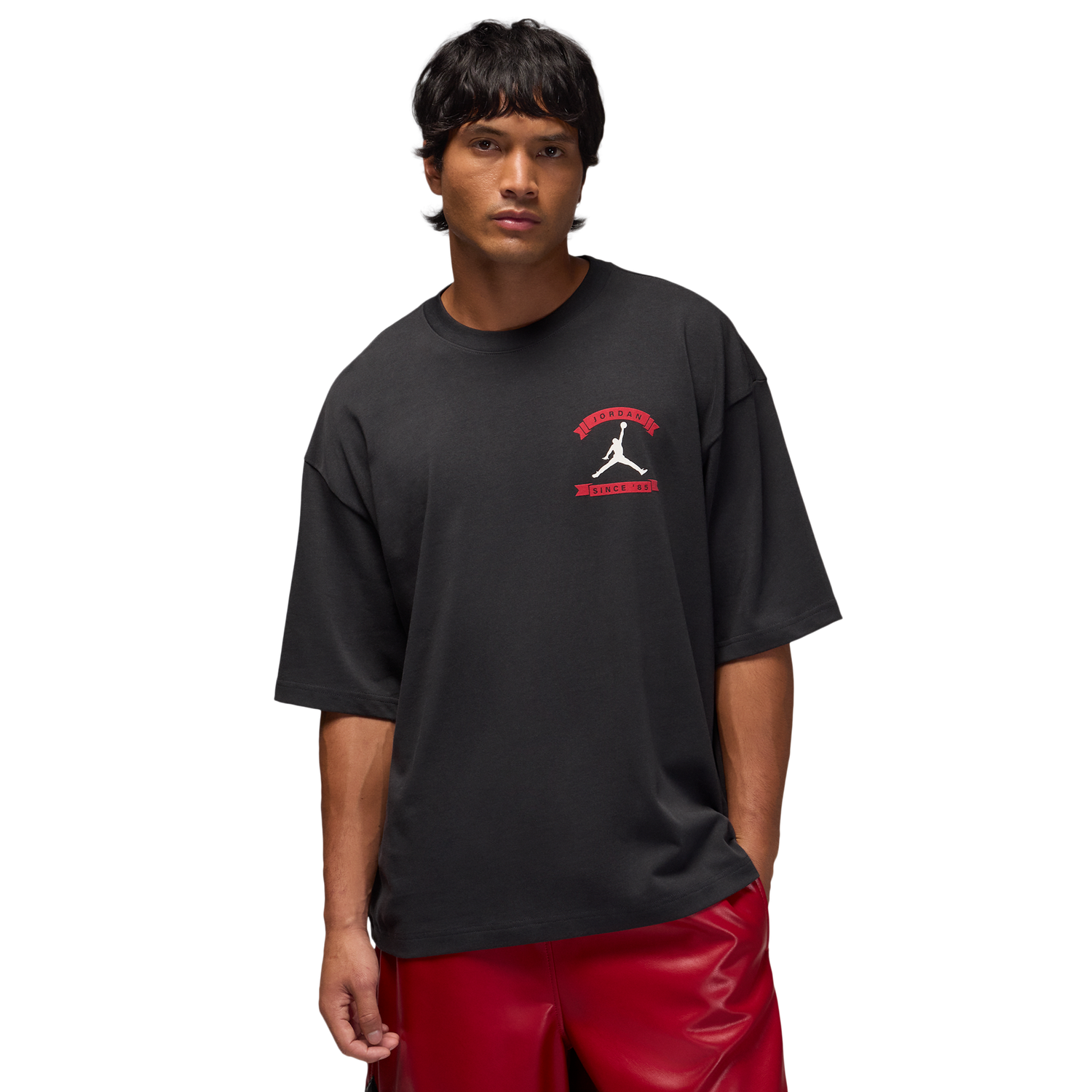 Jordan MJ Reissue Oversized Short Sleeve Crew CLD - Men's - Off Noir/Off Noir