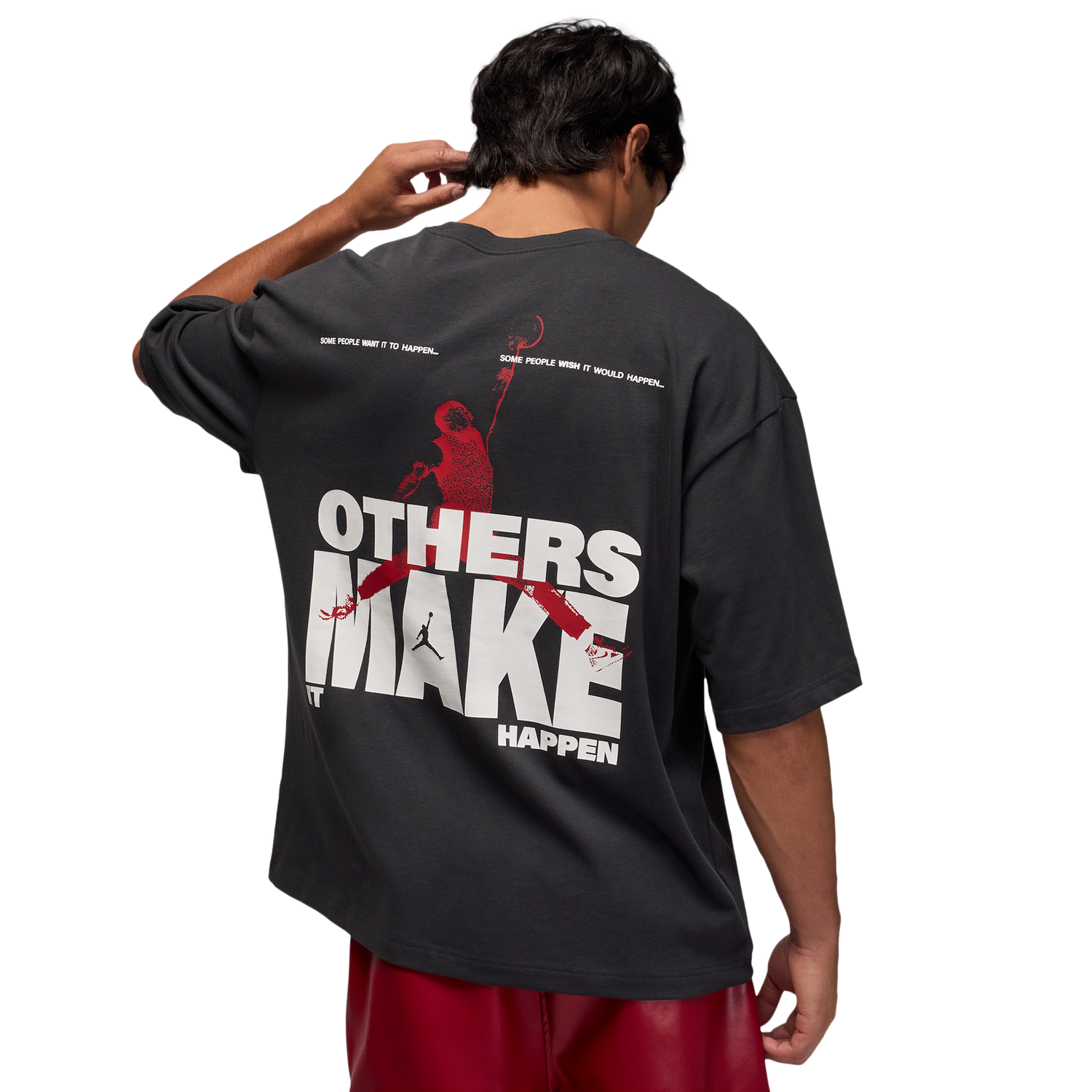 Jordan MJ Reissue Oversized Short Sleeve Crew CLD - Men's - Off Noir/Off Noir