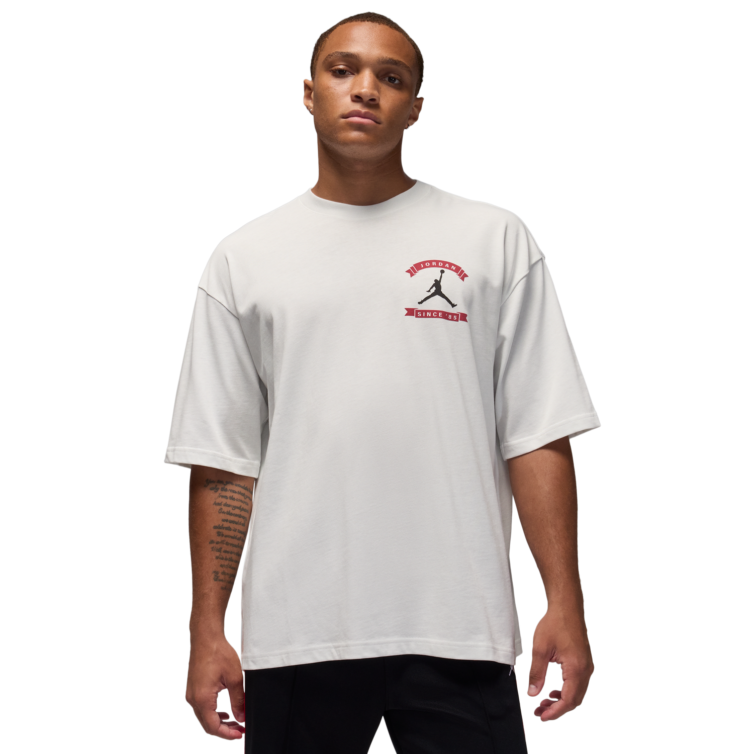 Jordan MJ Reissue Oversized Short Sleeve Crew CLD - Men's - Summit White/Summit White