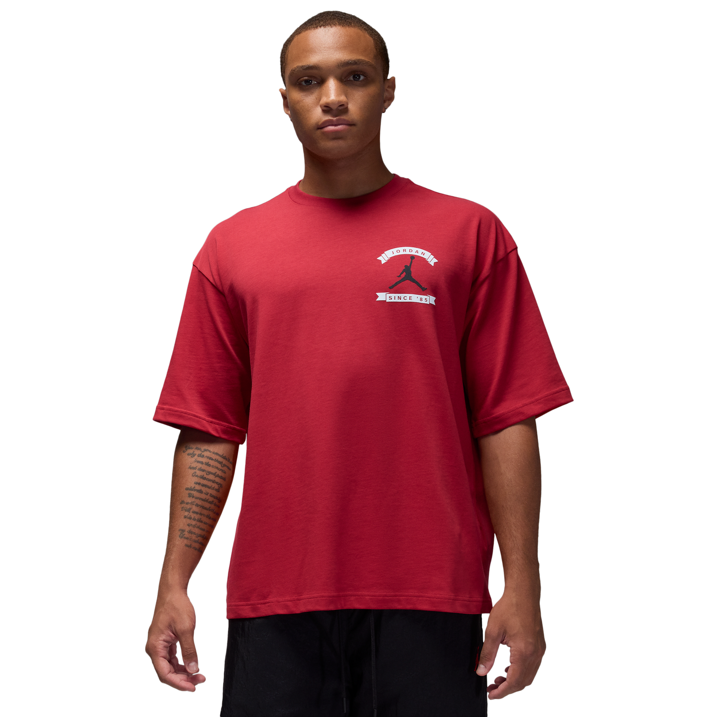 Jordan MJ Reissue Oversized Short Sleeve Crew CLD - Men's - Gym Red/Gym Red