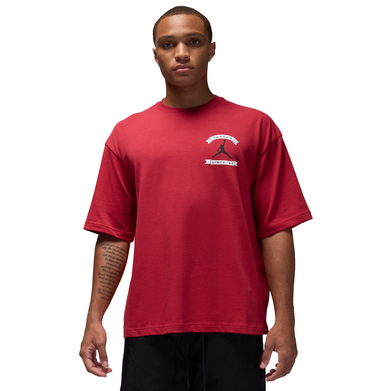 Jordan MJ Reissue Oversized Short Sleeve Crew CLD - Men's - Gym Red/Gym Red