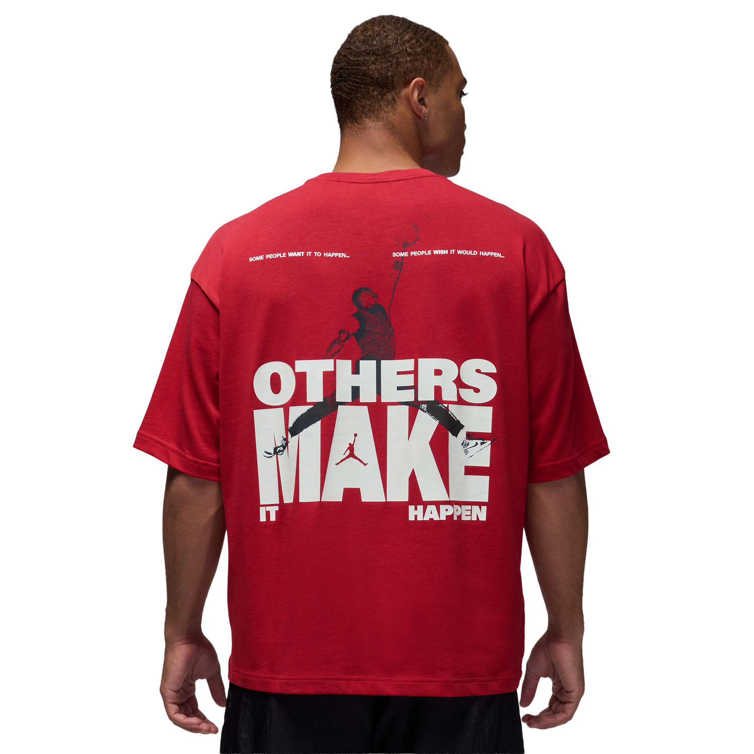 Jordan MJ Reissue Oversized Short Sleeve Crew CLD - Men's - Gym Red/Gym Red